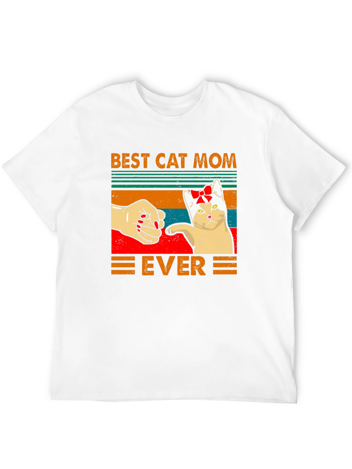 Best Cat Mom Ever Graphic T-Shirt