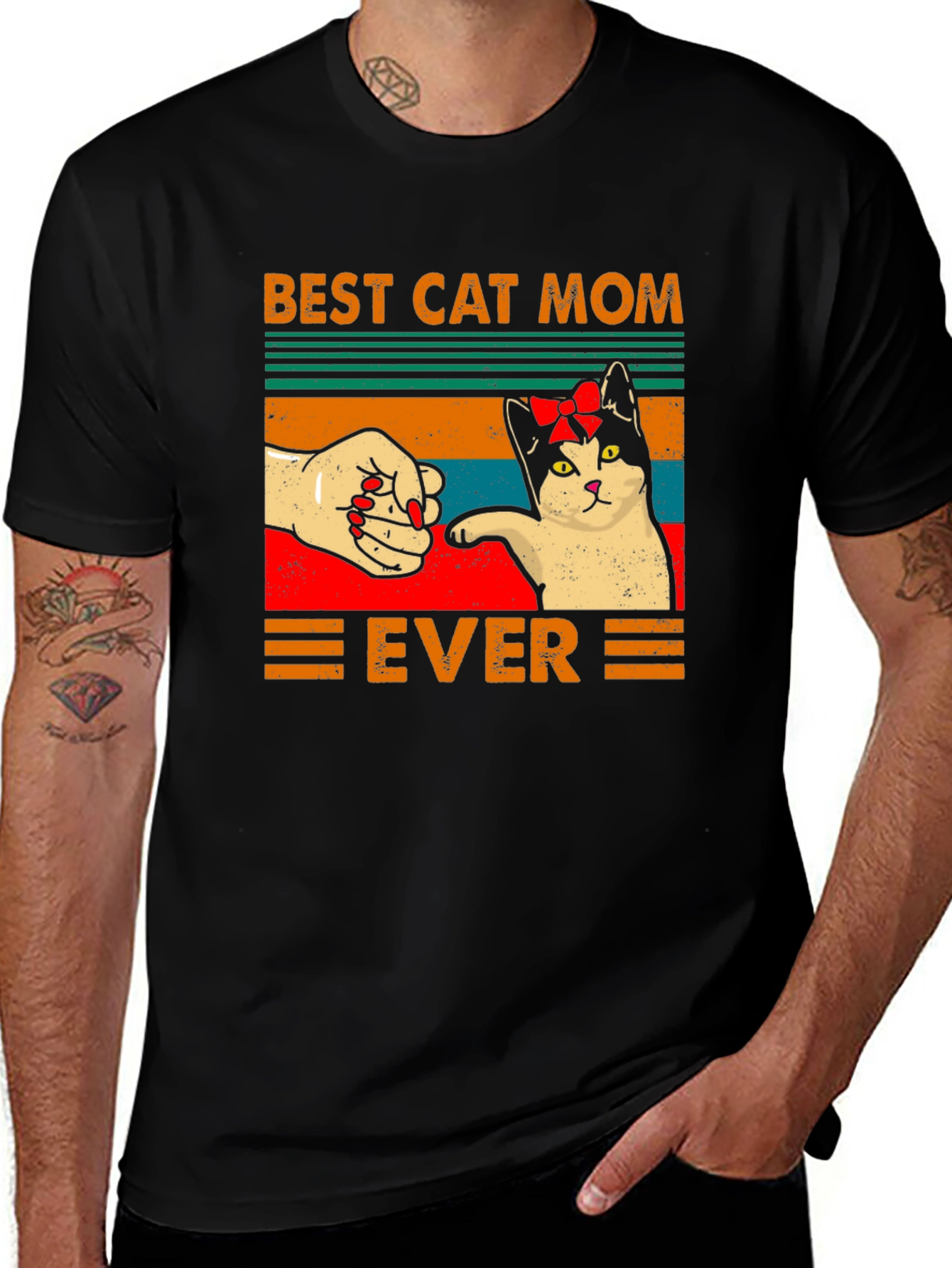 Best Cat Mom Ever Graphic T-Shirt