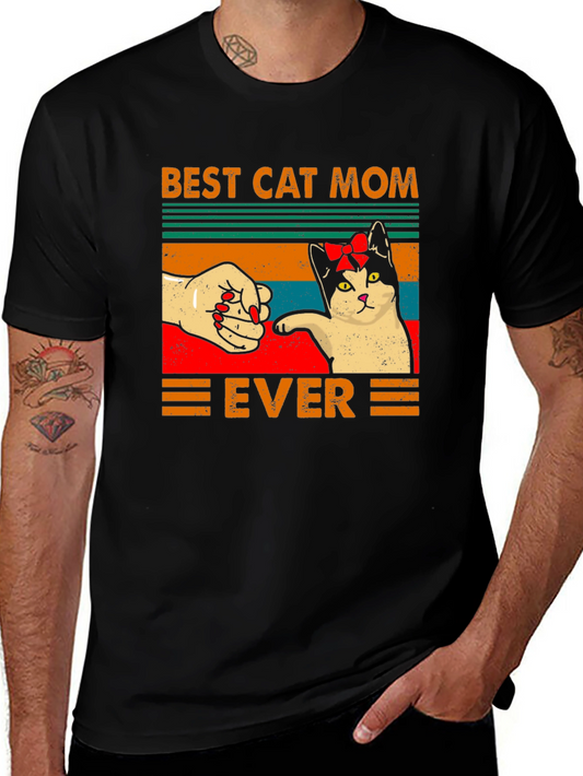 Best Cat Mom Ever Graphic T-Shirt