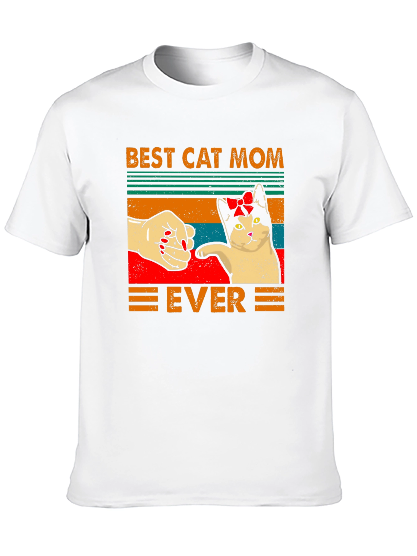 Best Cat Mom Ever Graphic T-Shirt