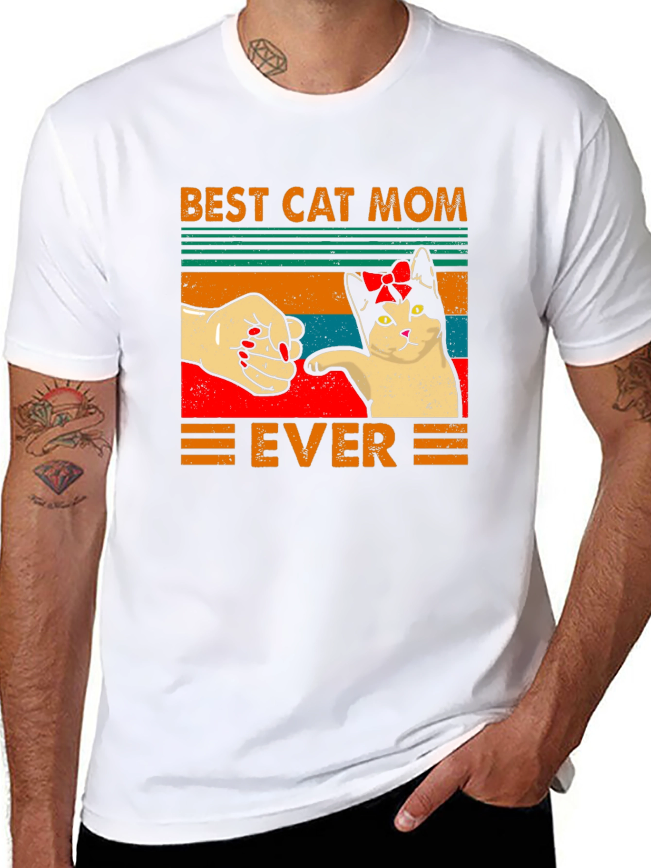 Best Cat Mom Ever Graphic T-Shirt