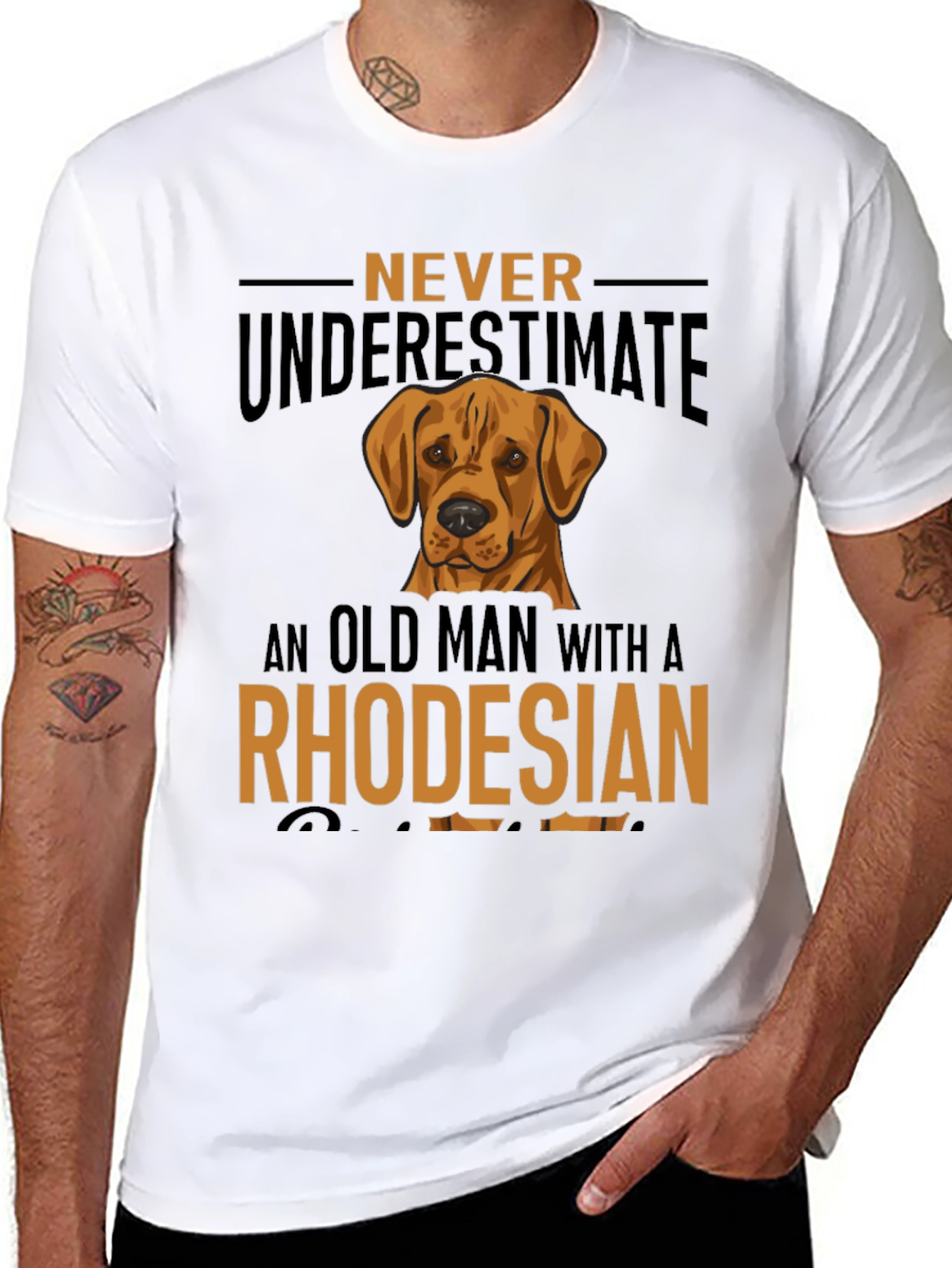 Rhodesian Ridgeback Old Man T-Shirt