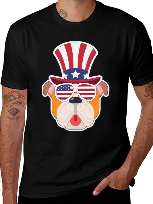 Patriotic Bulldog T-Shirt