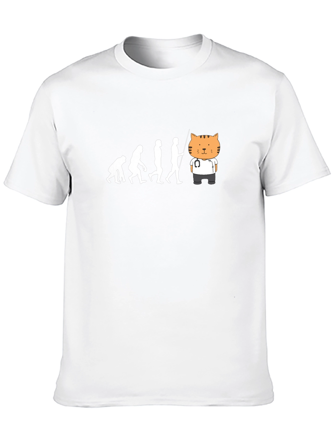 Evolution to Cat Doctor T-Shirt
