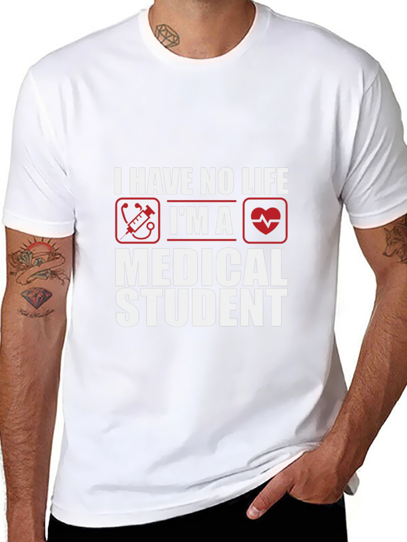 Medical Student T-Shirt - No Life Design