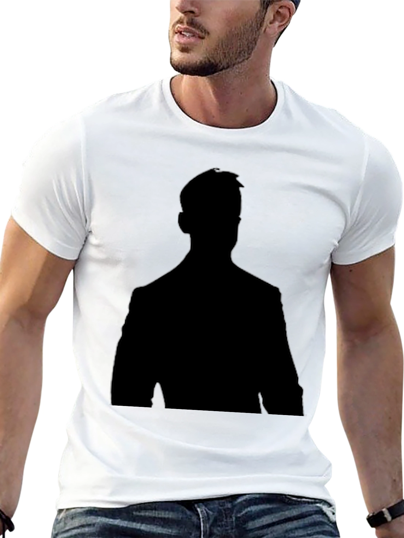 Mens Silhouette T-Shirt - Classic Black Tee