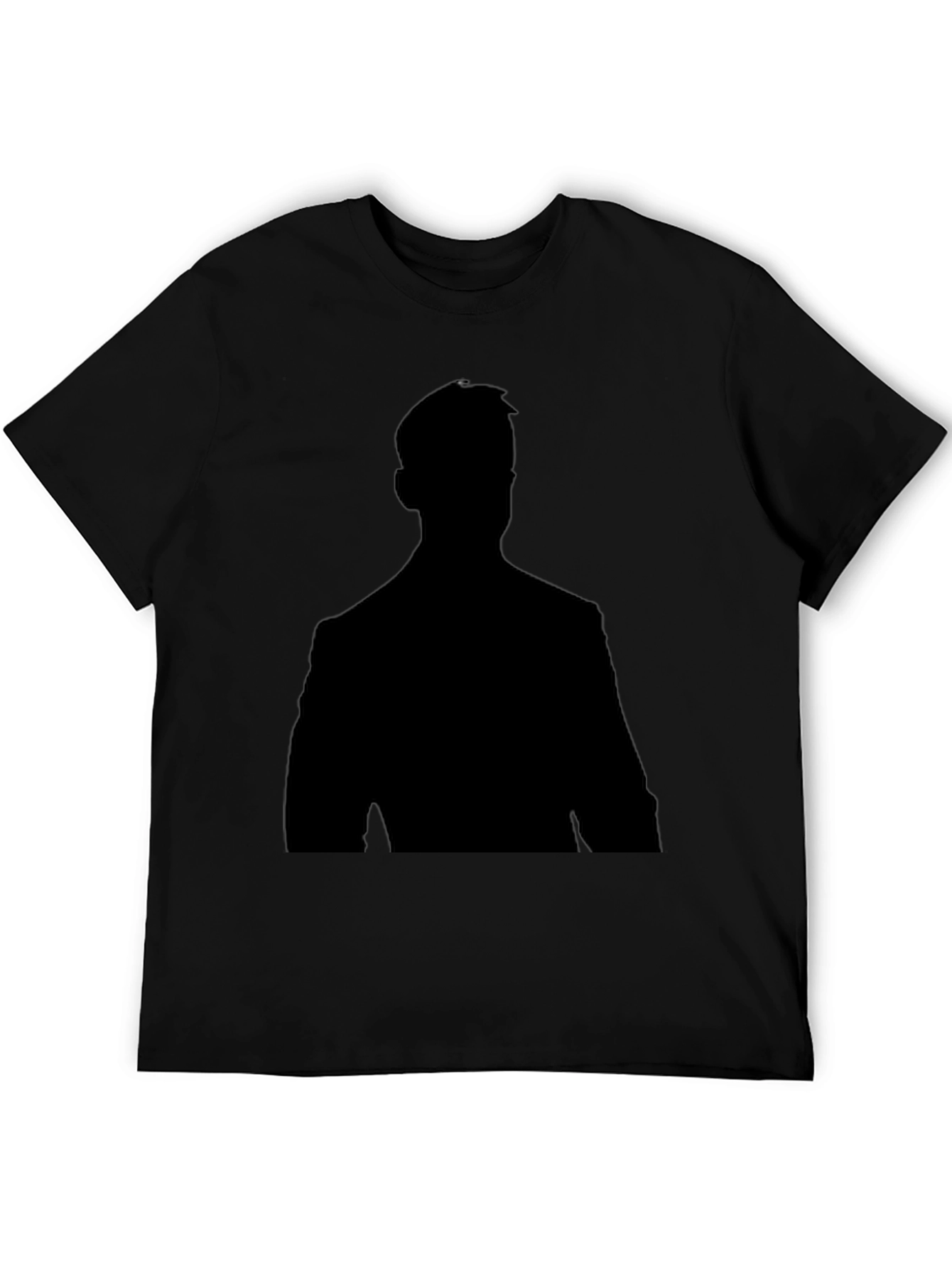 Mens Silhouette T-Shirt - Classic Black Tee
