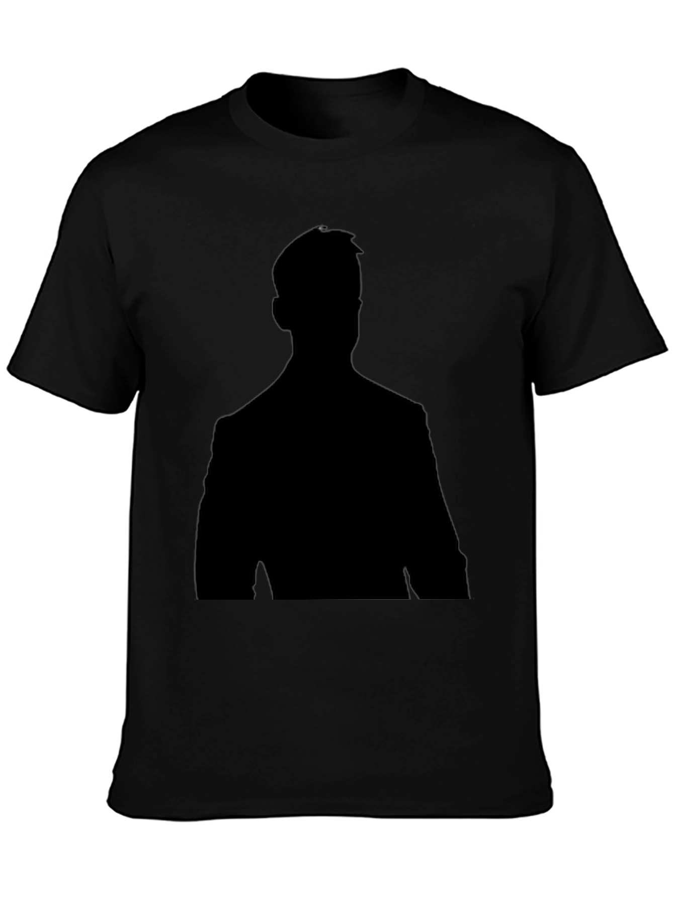 Mens Silhouette T-Shirt - Classic Black Tee