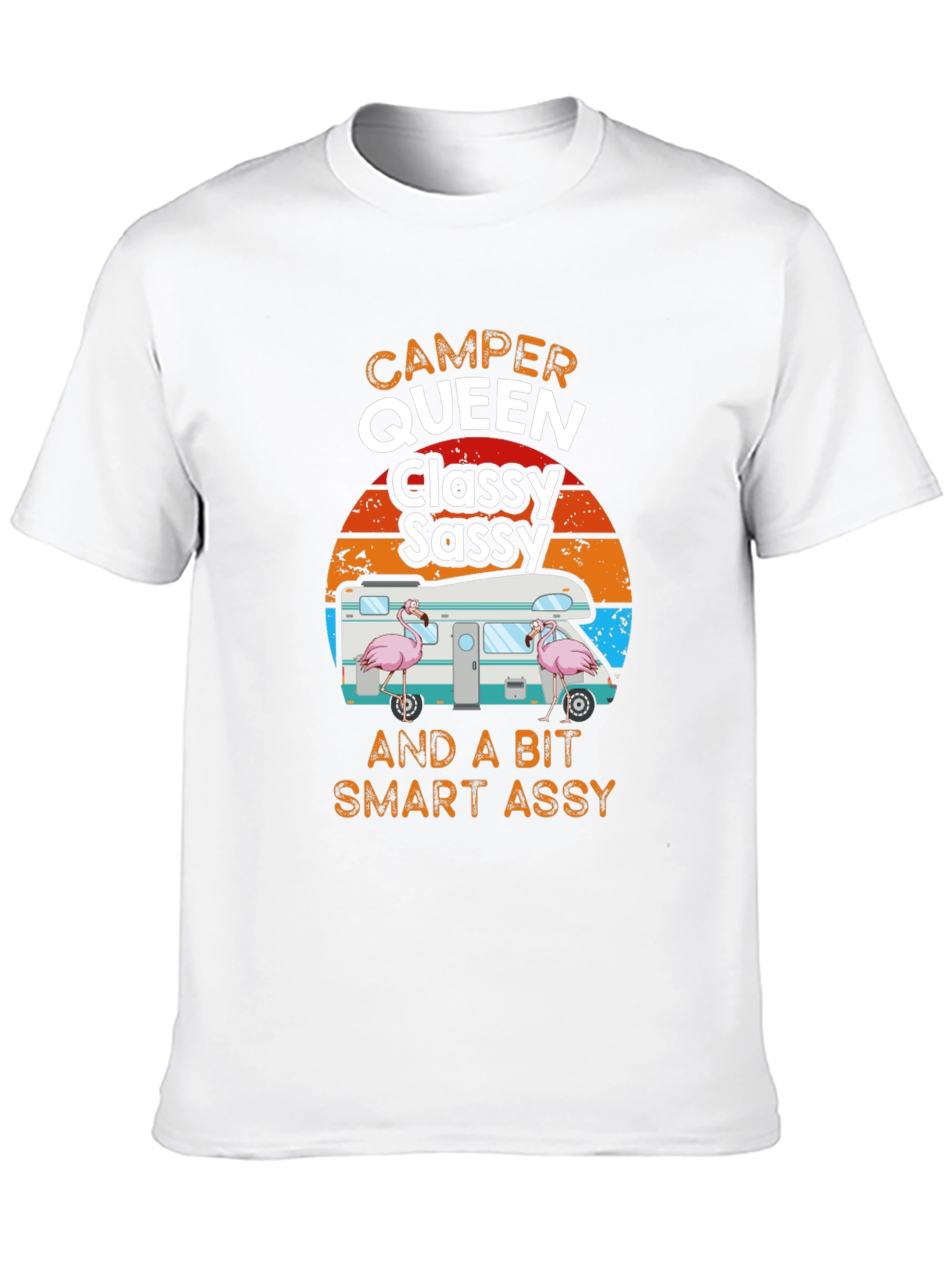Camper Queen Classy Sassy Funny Graphic Tee