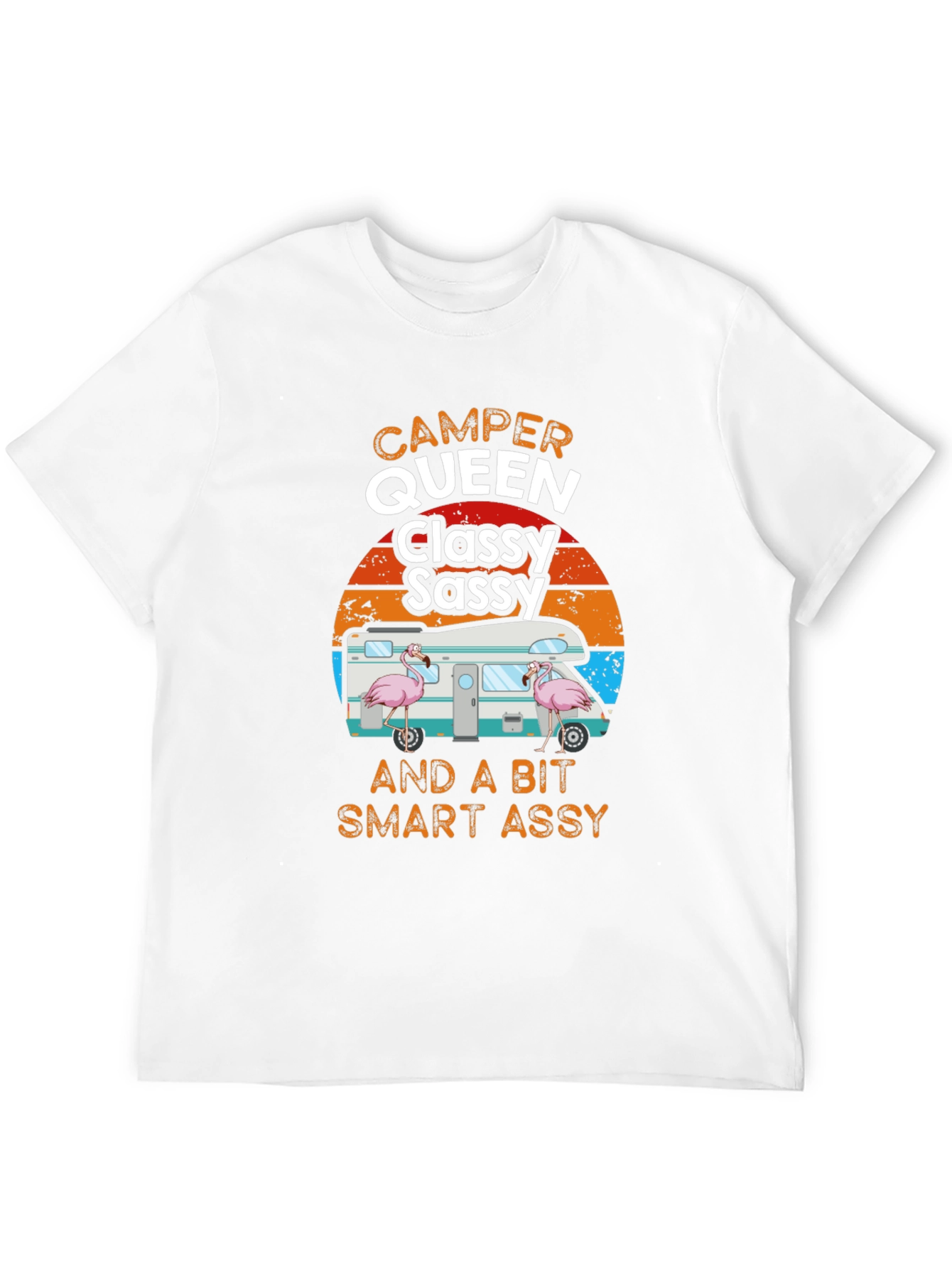 Camper Queen Classy Sassy Funny Graphic Tee