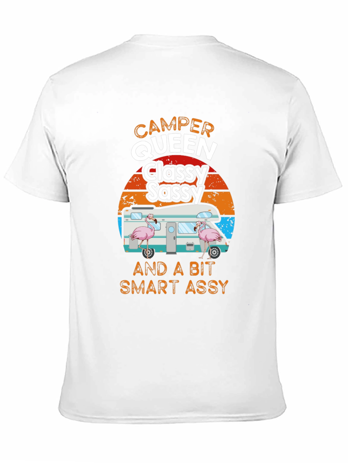 Camper Queen Classy Sassy Funny Graphic Tee