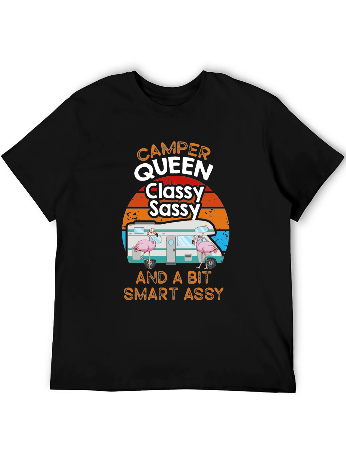 Camper Queen Classy Sassy Funny Graphic Tee