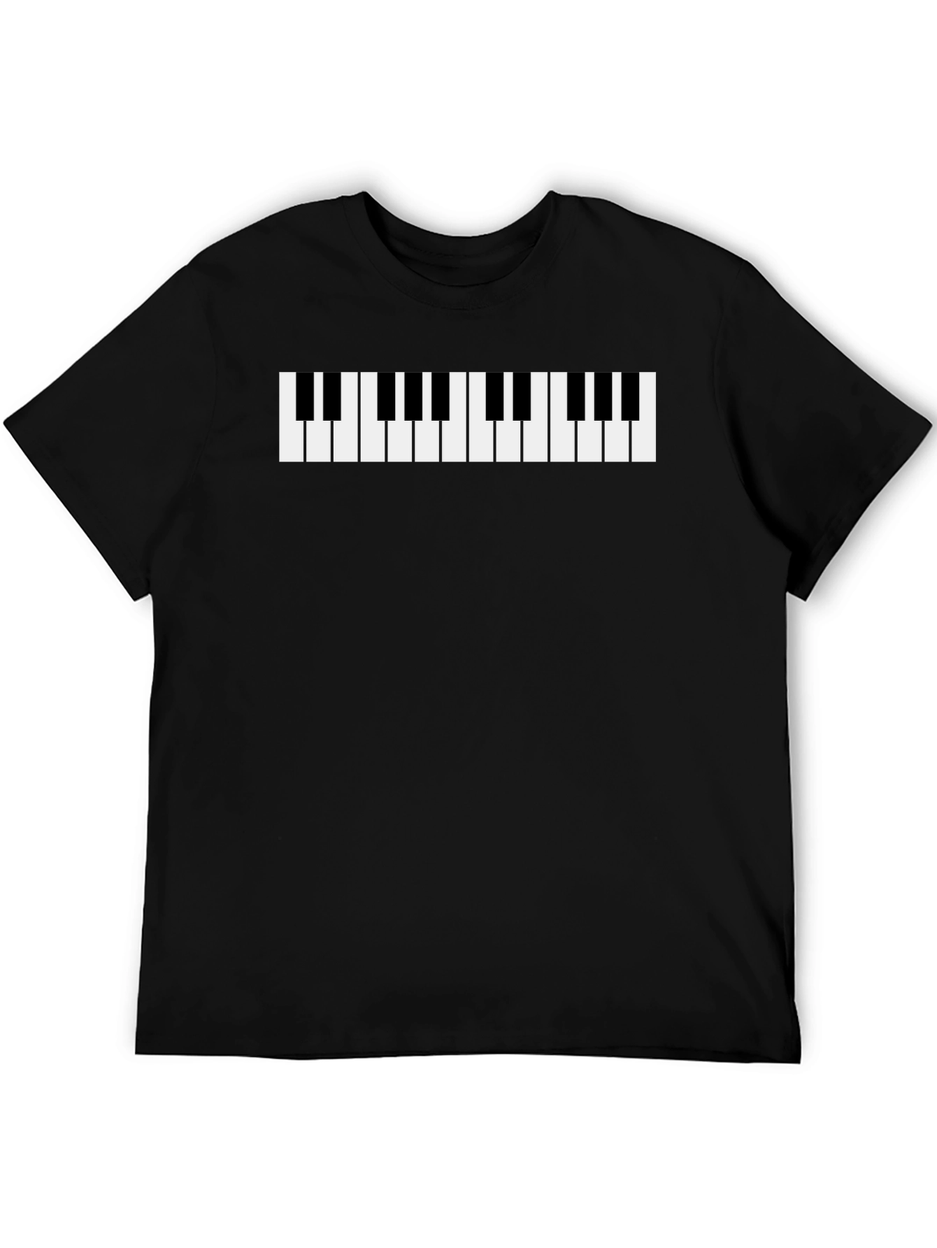 Piano Keys Graphic Tee - Black T-Shirt