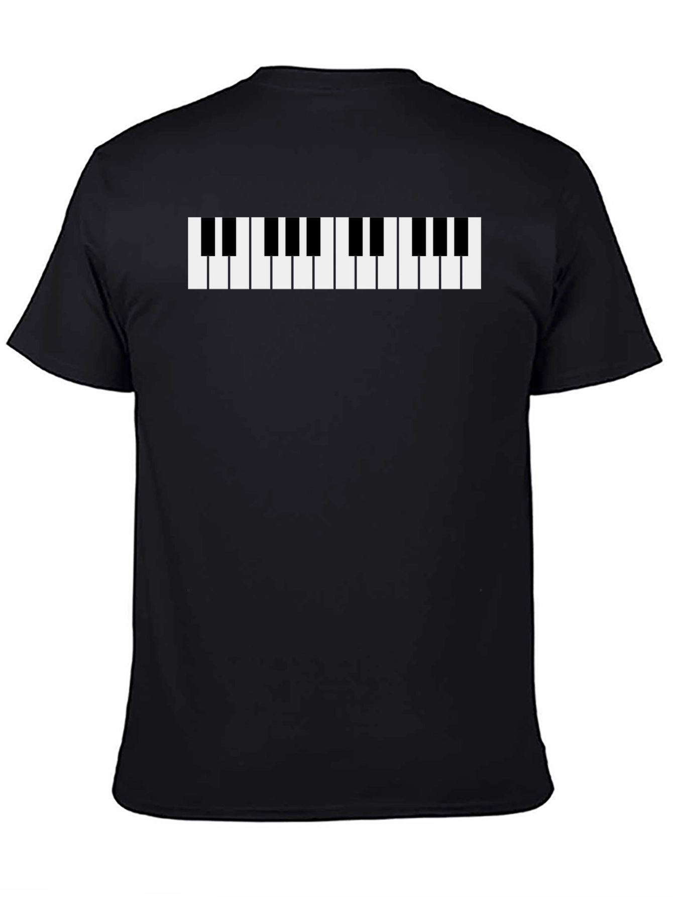 Piano Keys Graphic Tee - Black T-Shirt