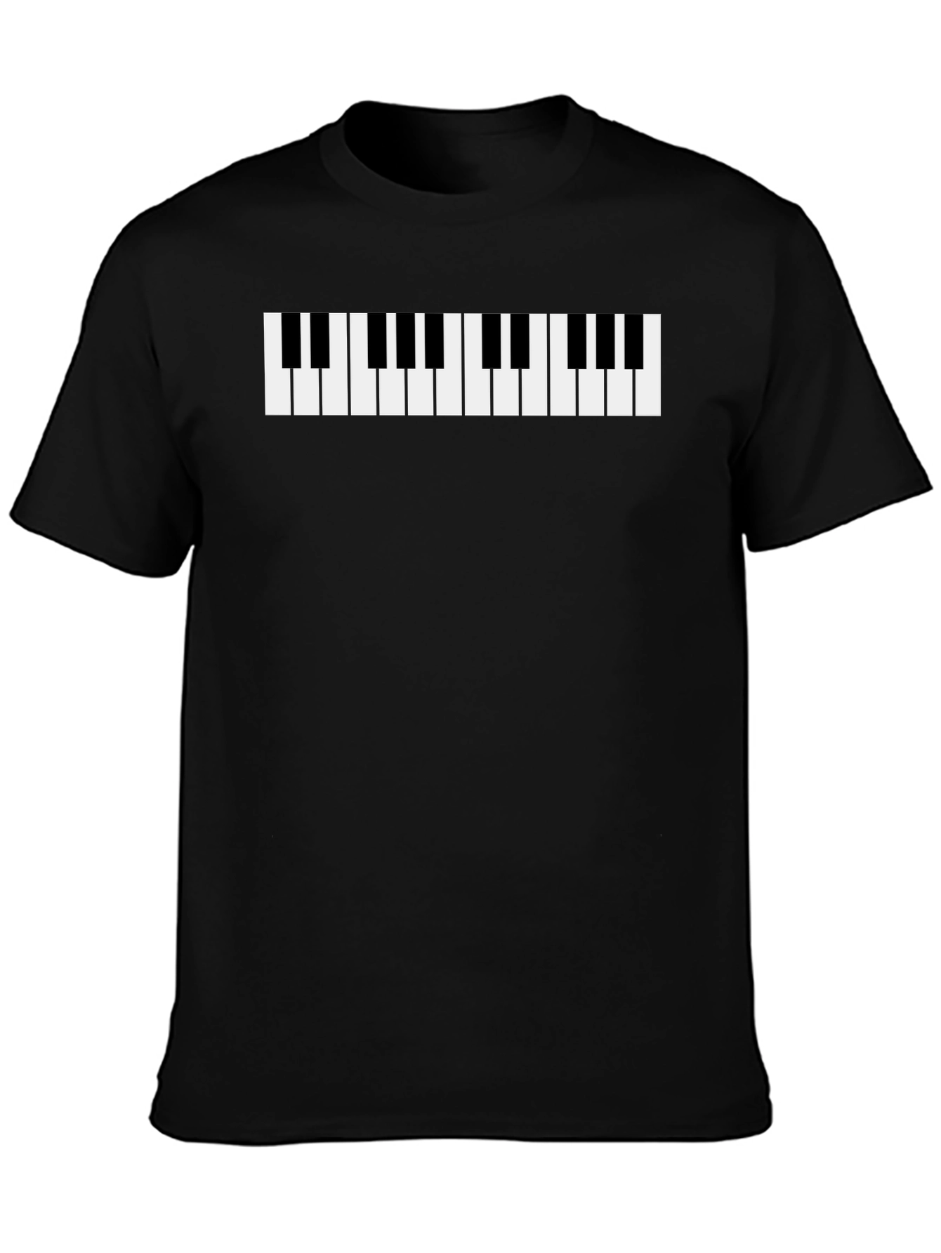 Piano Keys Graphic Tee - Black T-Shirt