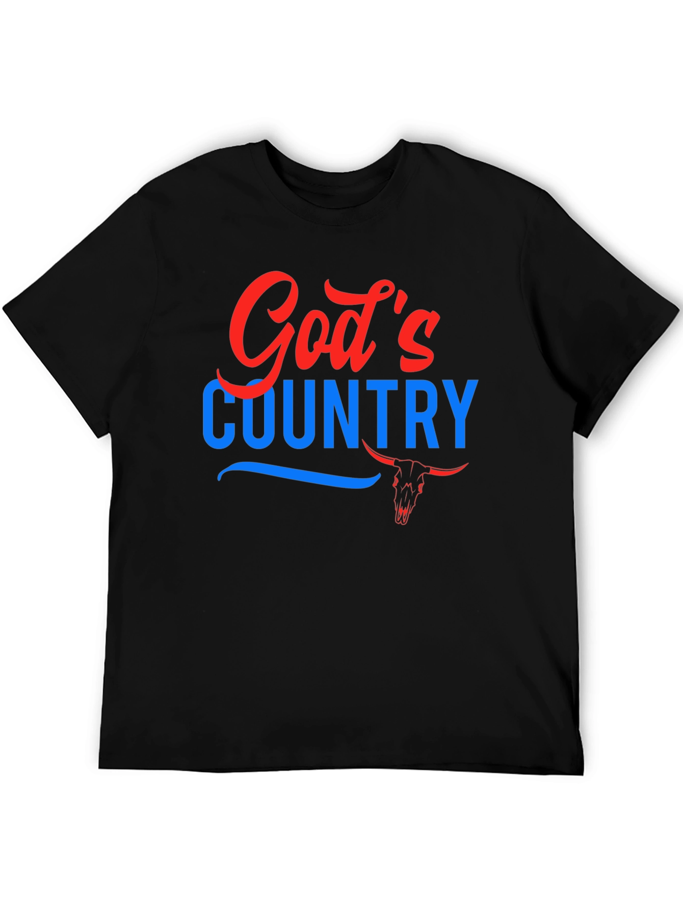Gods Country Graphic Tee - Patriotic Style