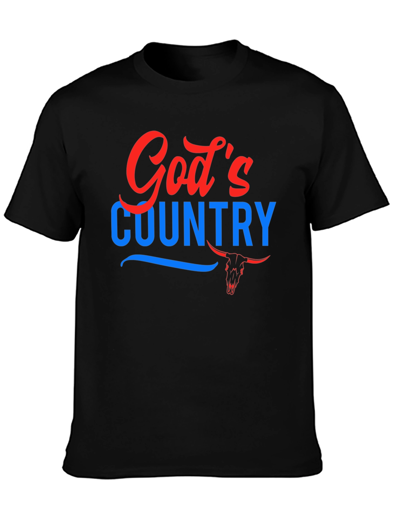 Gods Country Graphic Tee - Patriotic Style