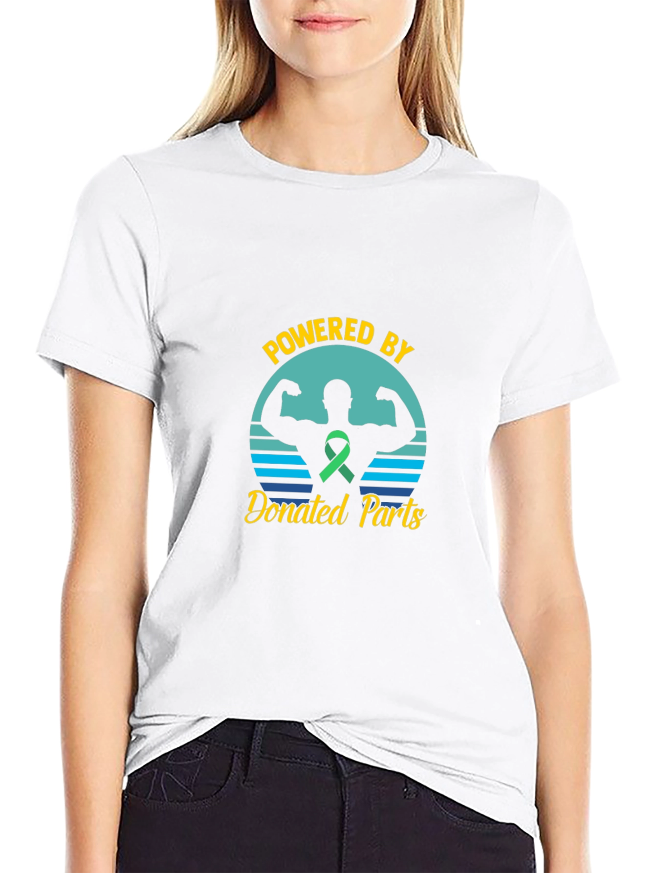 Powered By Donated Parts Black T-Shirt