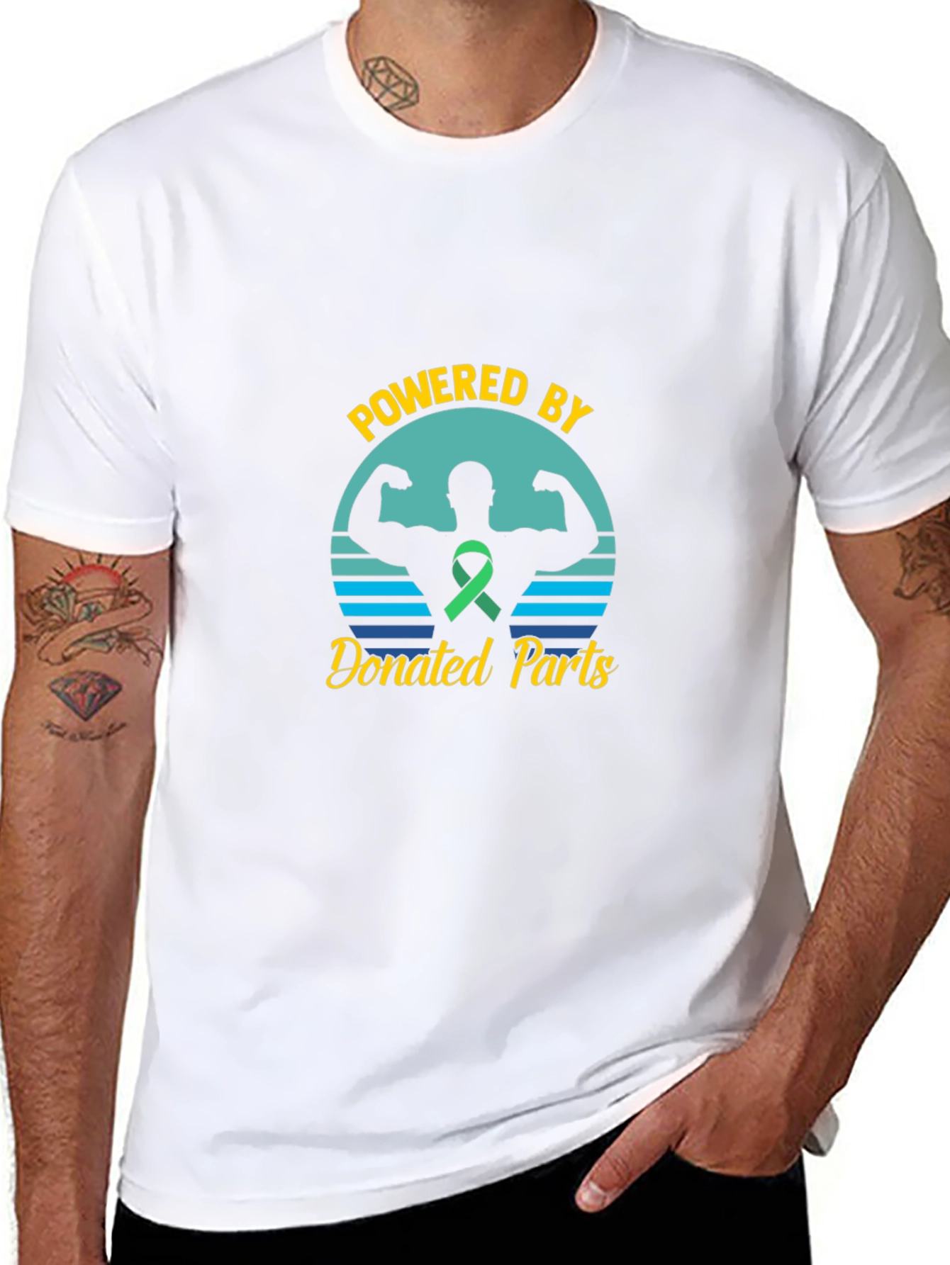 Powered By Donated Parts Black T-Shirt