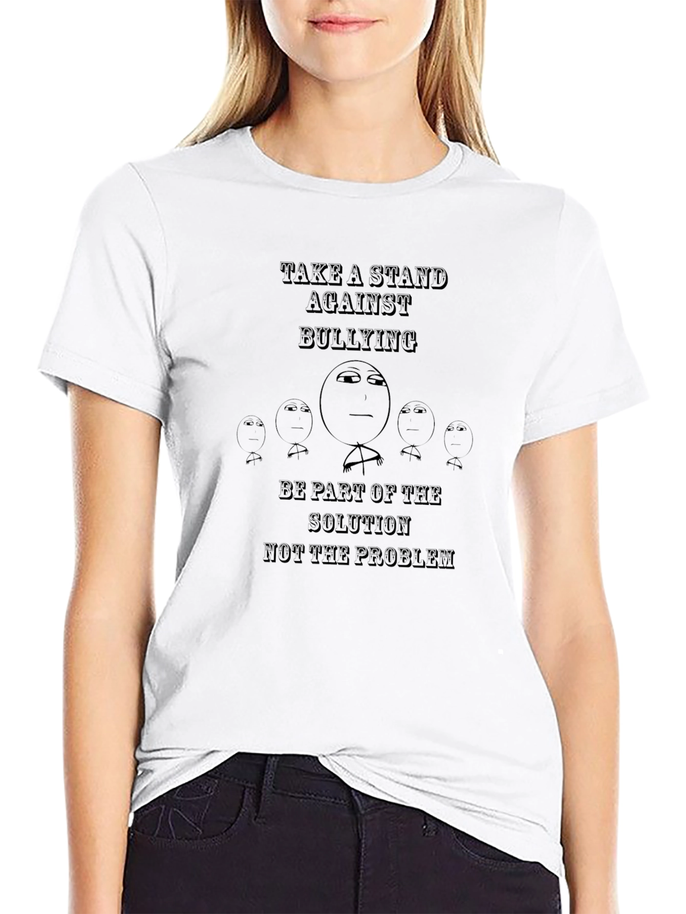 Take a Stand Against Bullying Black Graphic Tee