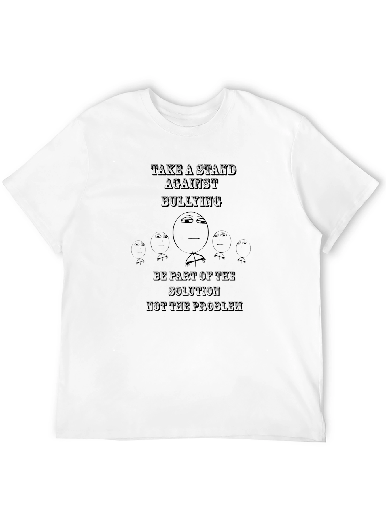 Take a Stand Against Bullying Black Graphic Tee