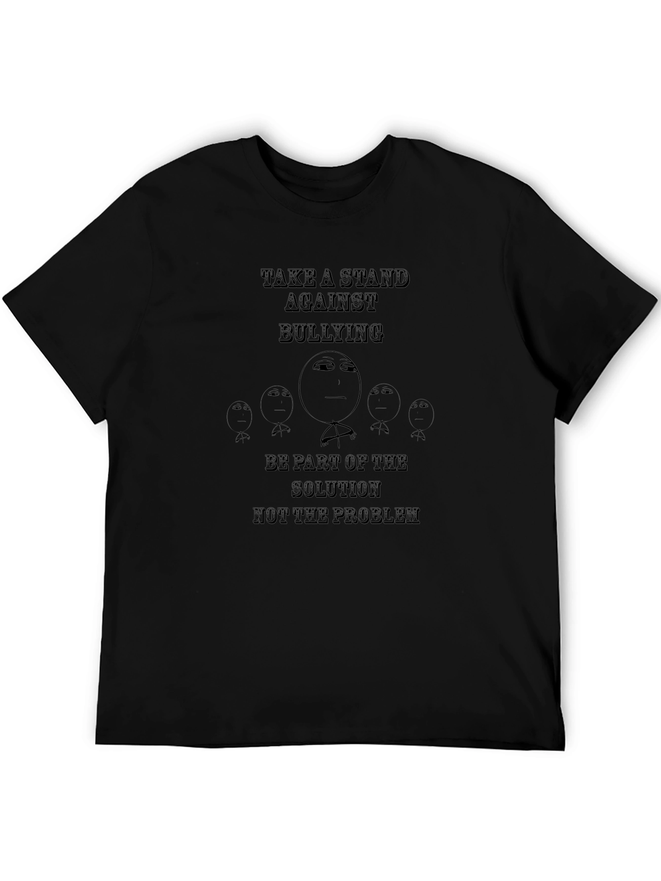 Take a Stand Against Bullying Black Graphic Tee