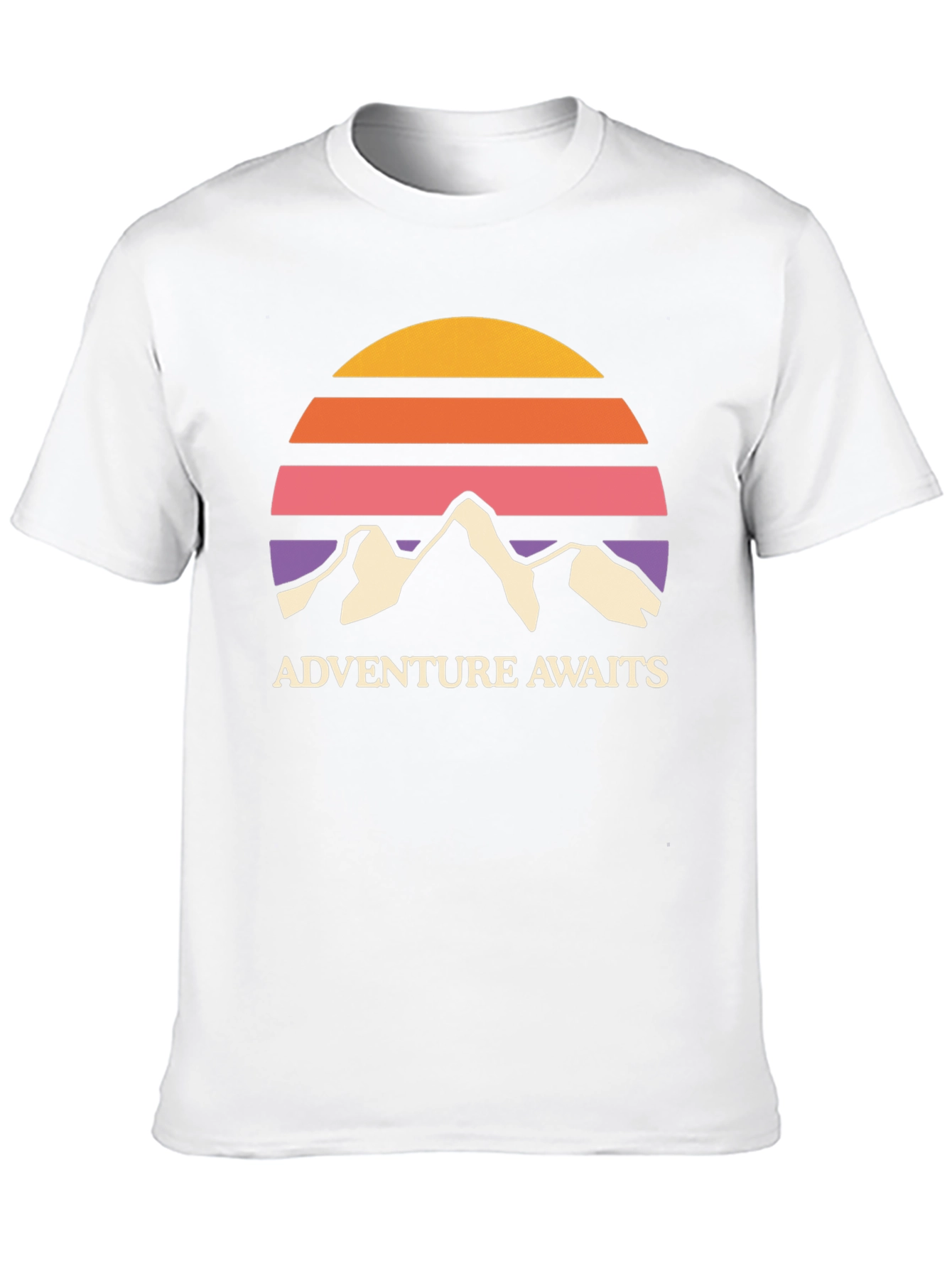 Adventure Awaits Retro Mountain T-Shirt