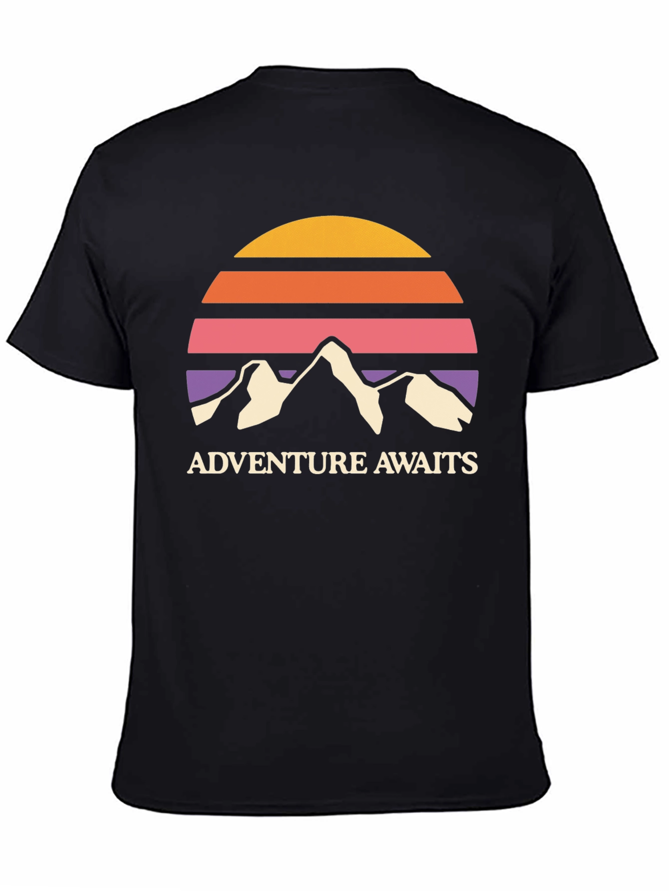Adventure Awaits Retro Mountain T-Shirt