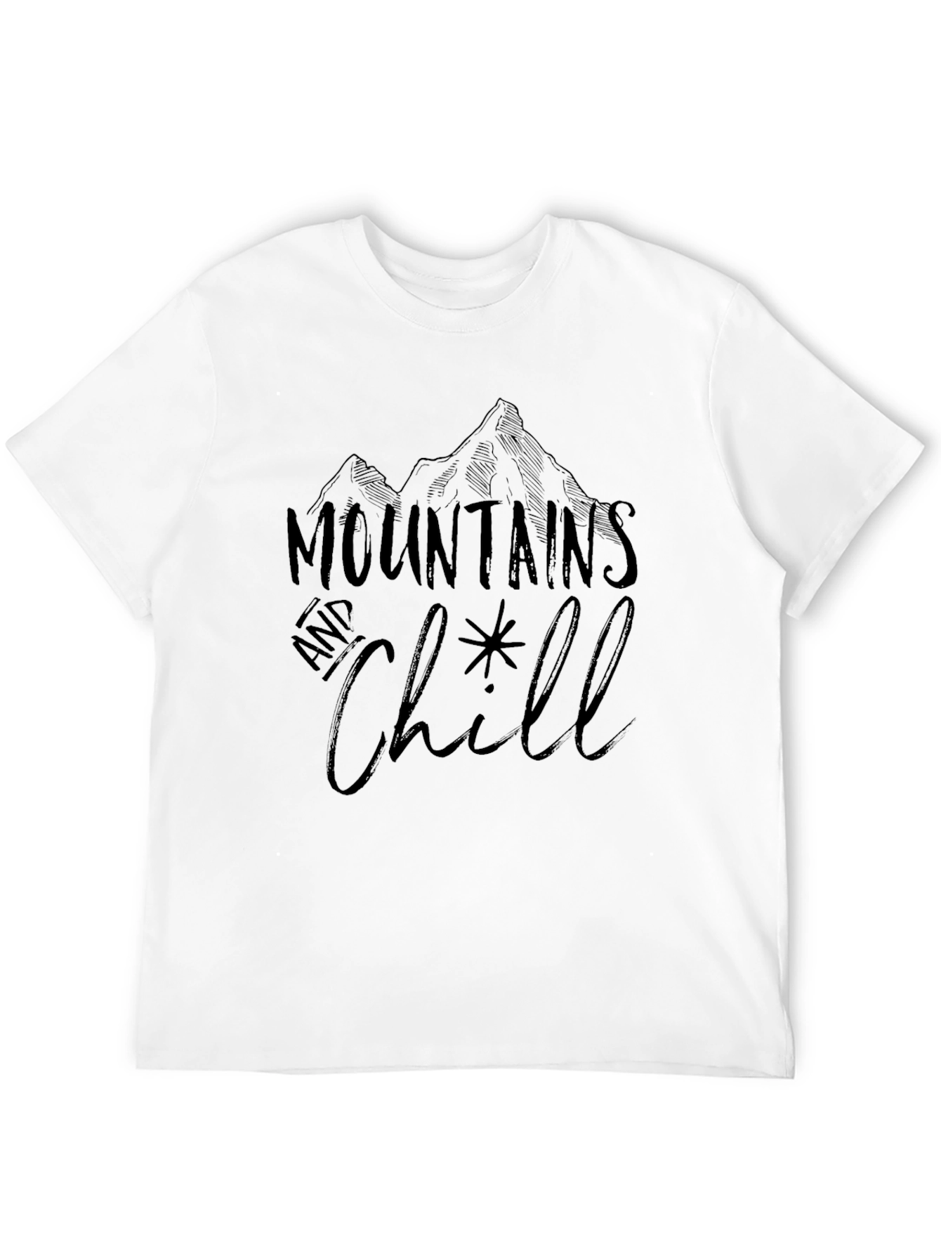 Mountains and Chill Graphic T-Shirt