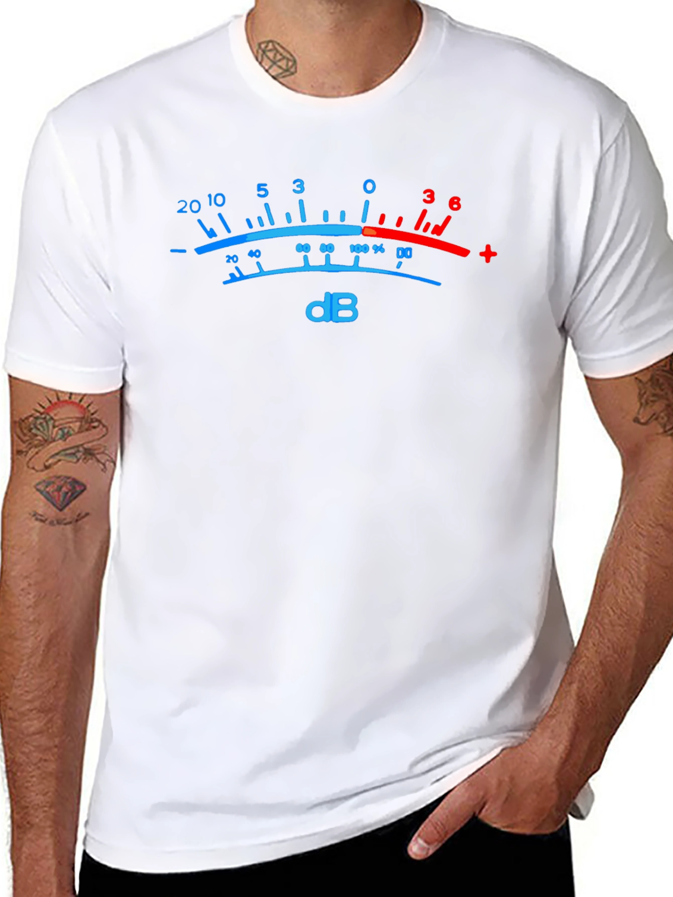dB Meter Graphic Tee - Musician Audio Shirt