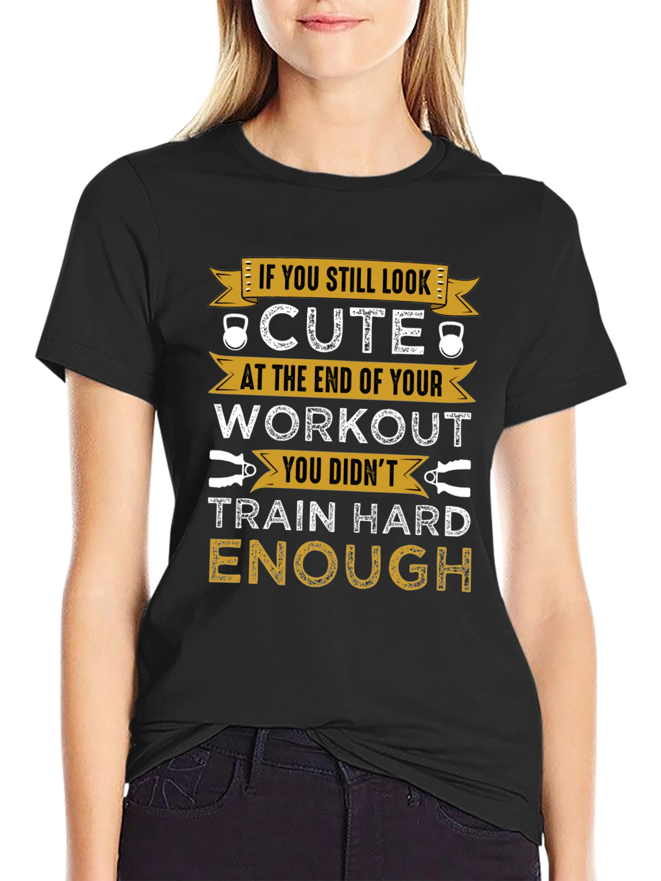 Workout T-Shirt - Train Hard Enough