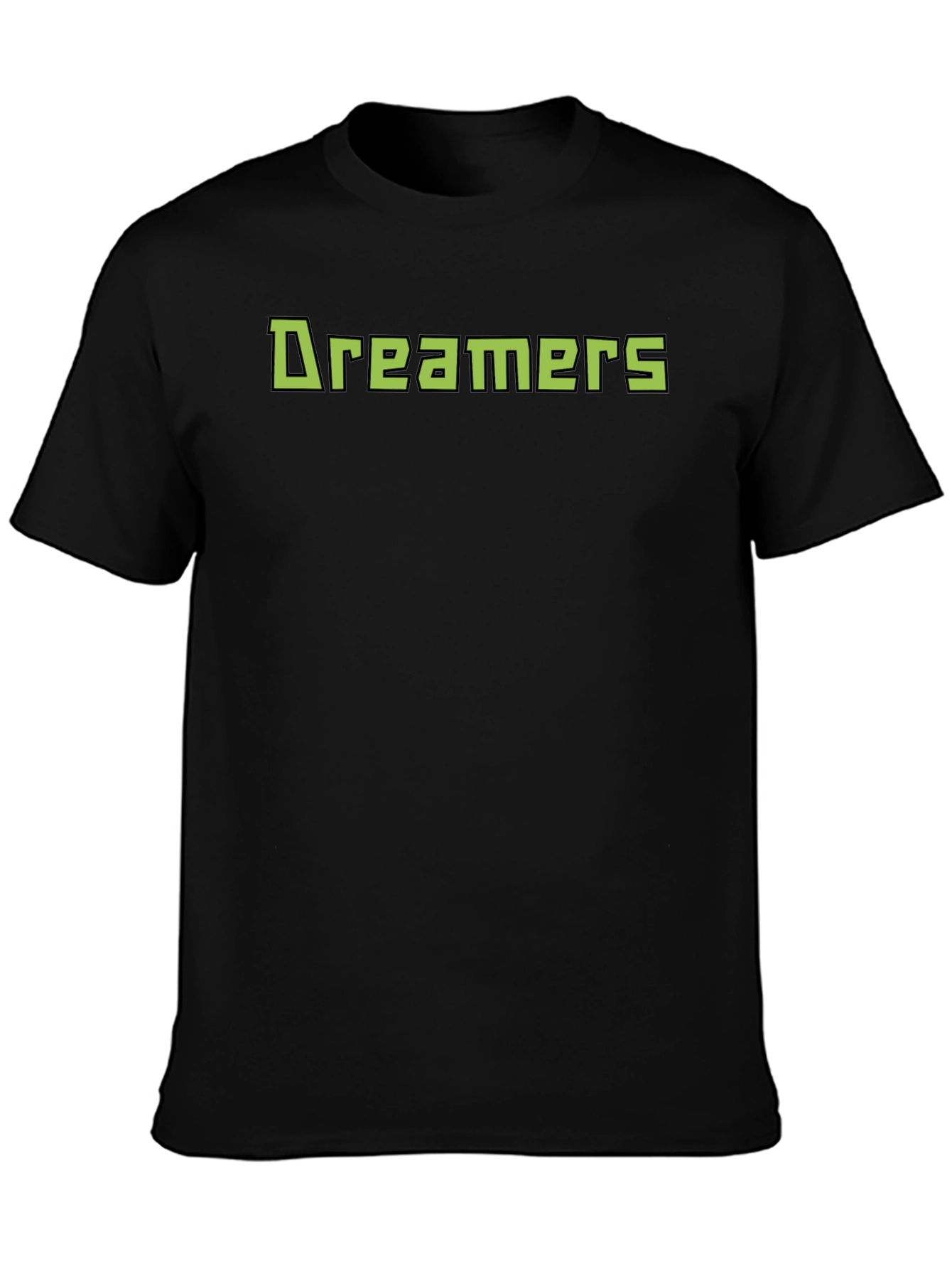 Dreamers Graphic T-Shirt - Black Casual Tee