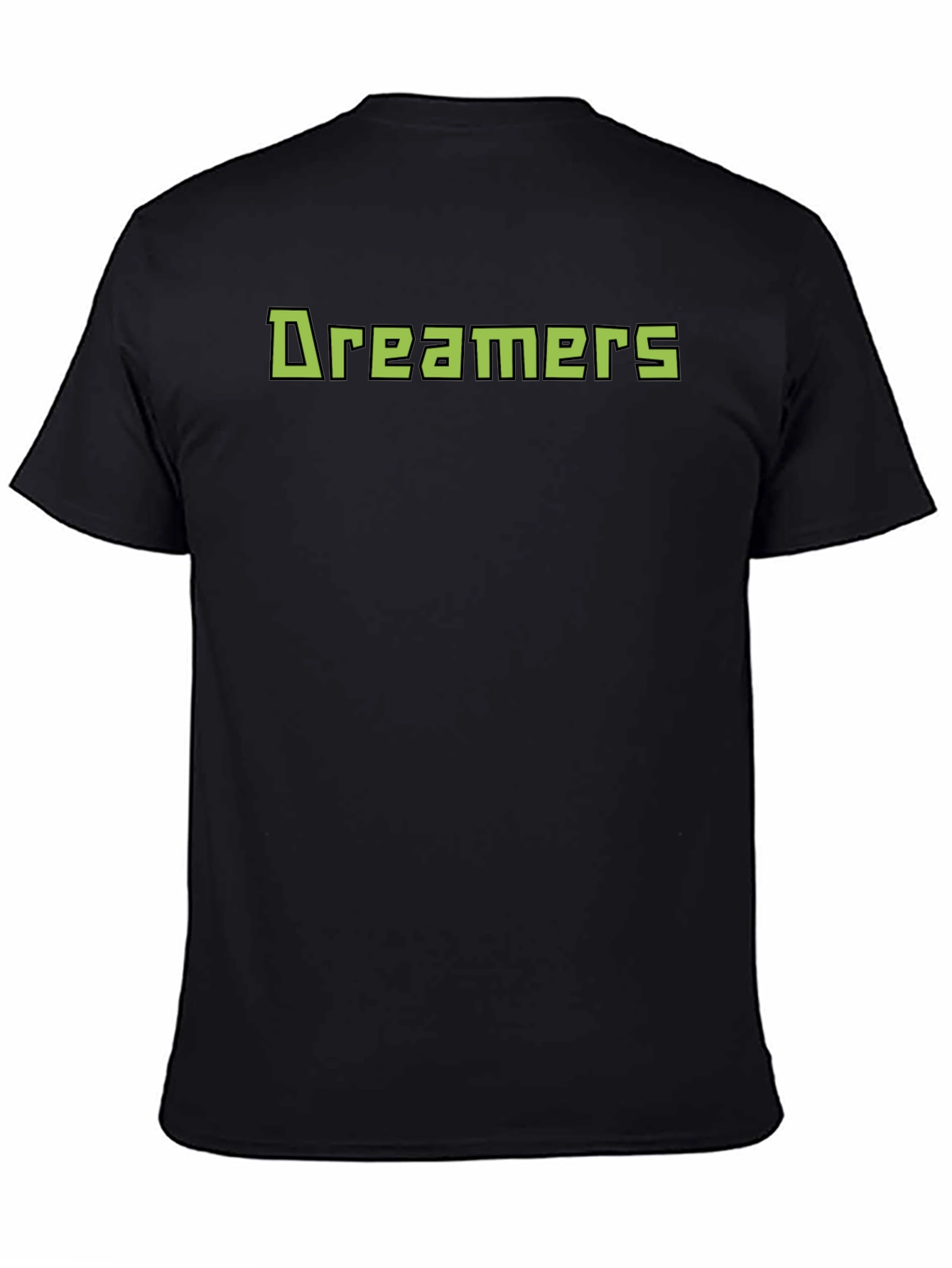 Dreamers Graphic T-Shirt - Black Casual Tee