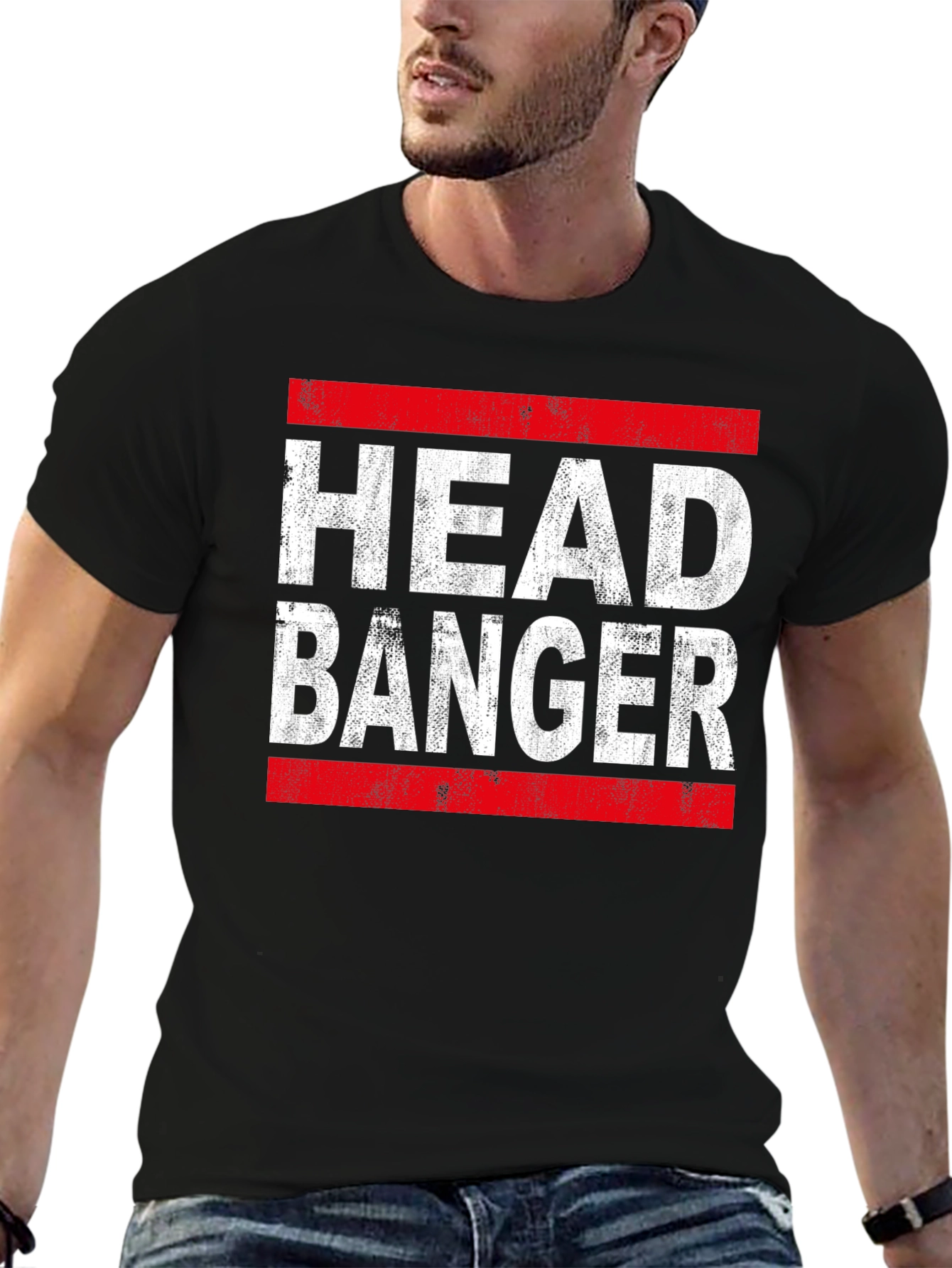 Head Banger Graphic Tee - Black T-Shirt