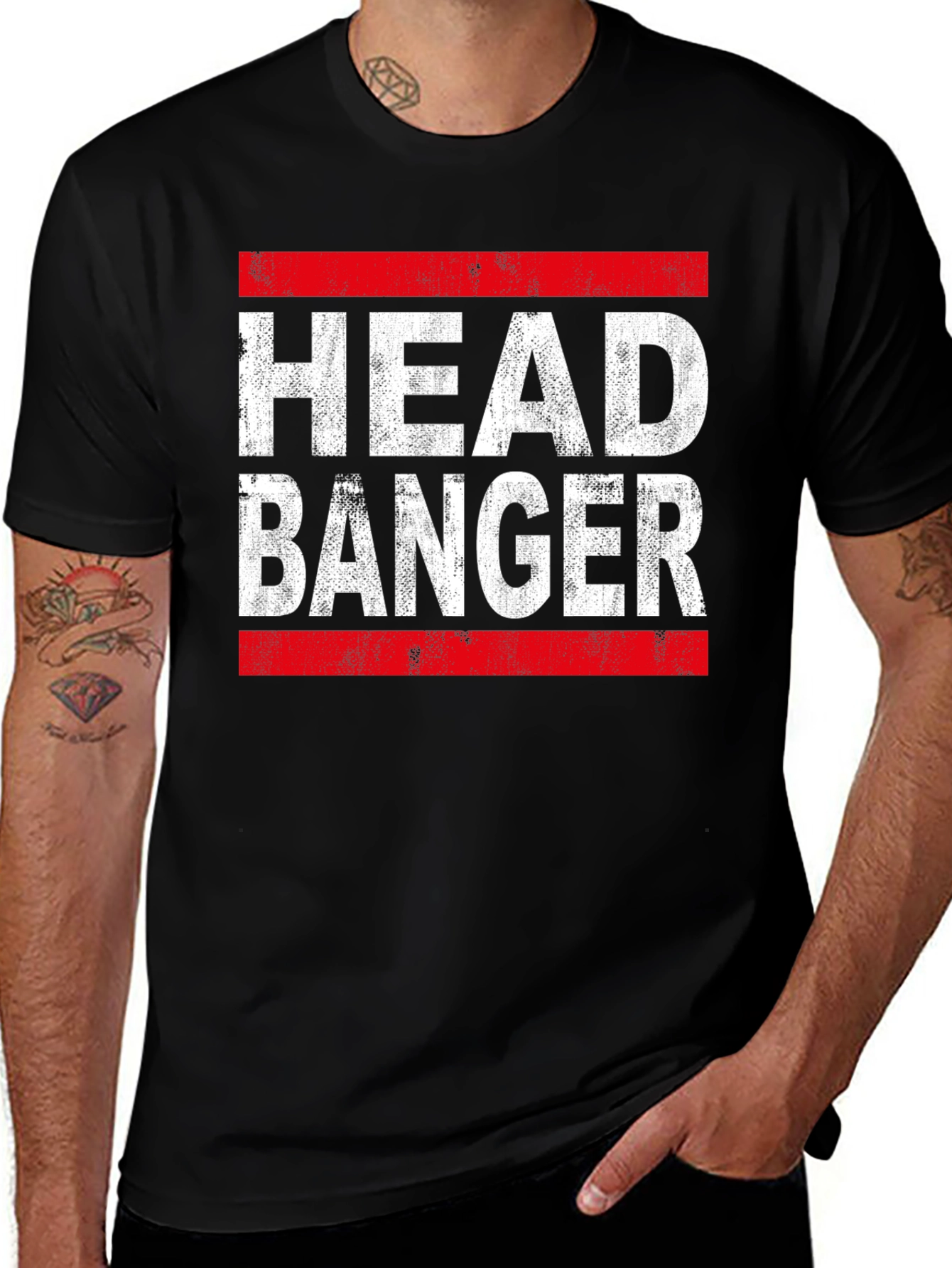 Head Banger Graphic Tee - Black T-Shirt