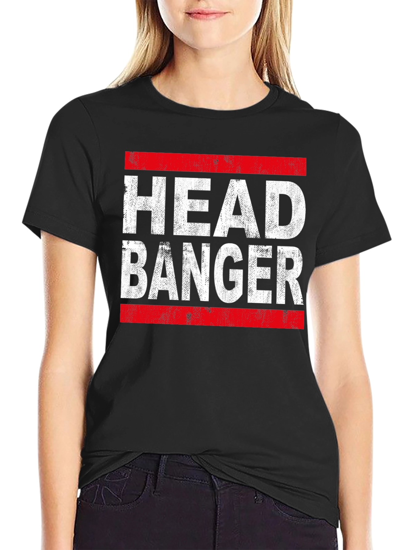 Head Banger Graphic Tee - Black T-Shirt