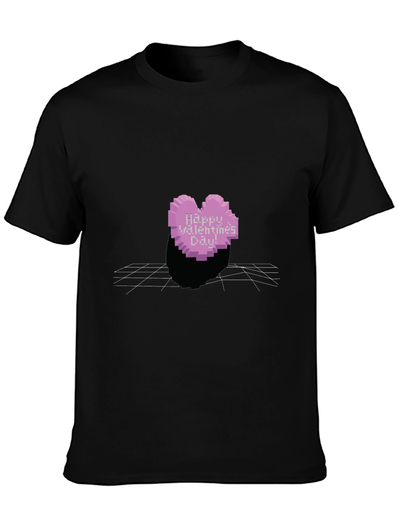 Pixel Heart Valentines Day T-Shirt