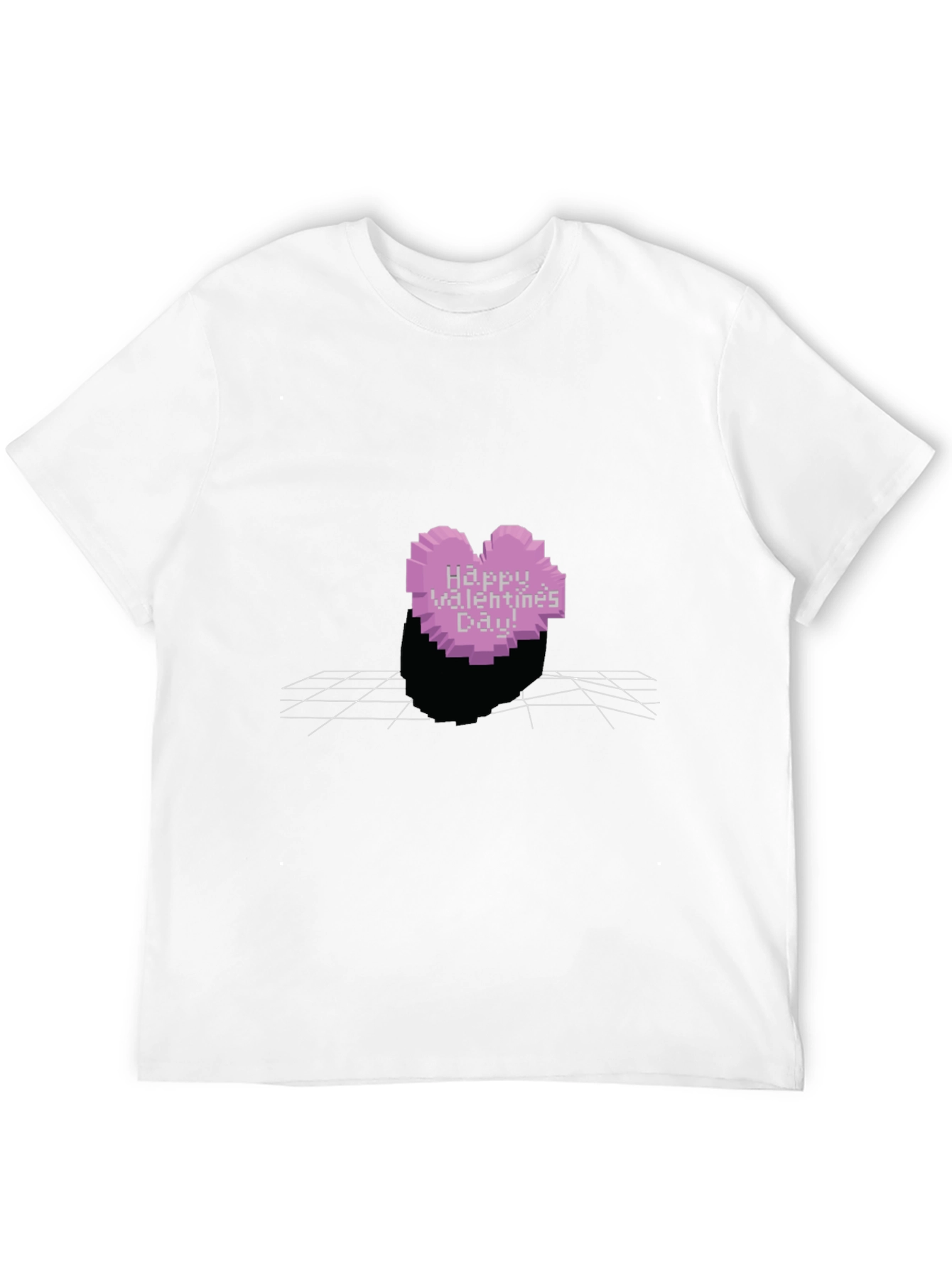 Pixel Heart Valentines Day T-Shirt