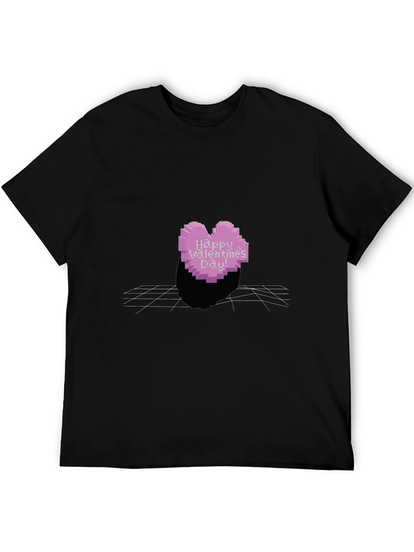 Pixel Heart Valentines Day T-Shirt