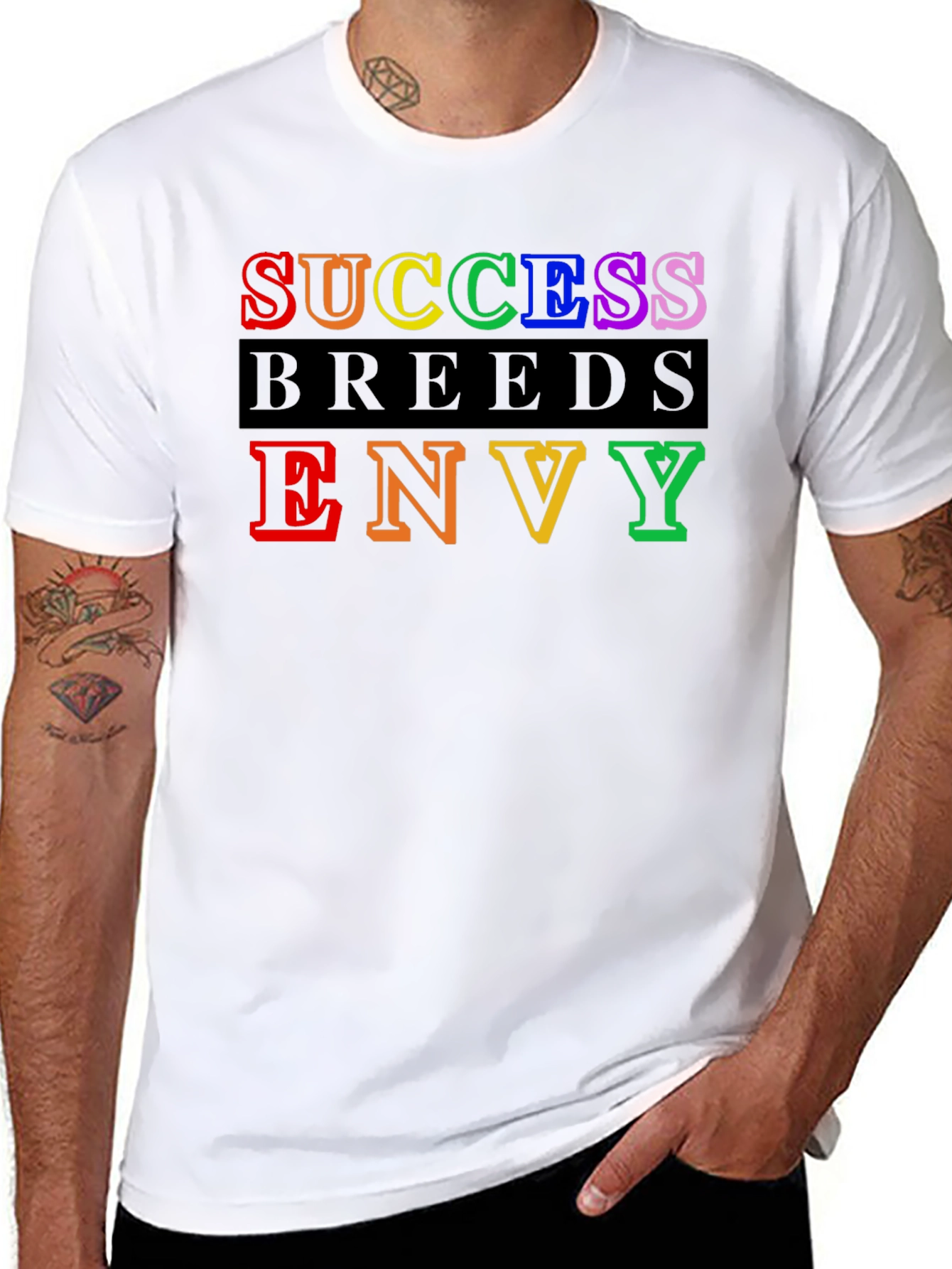 Success Breeds Envy Graphic Tee - Bold Statement Shirt