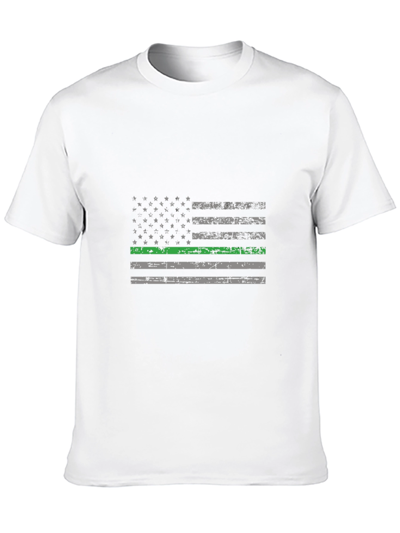 Thin Green Line Flag Graphic Tee