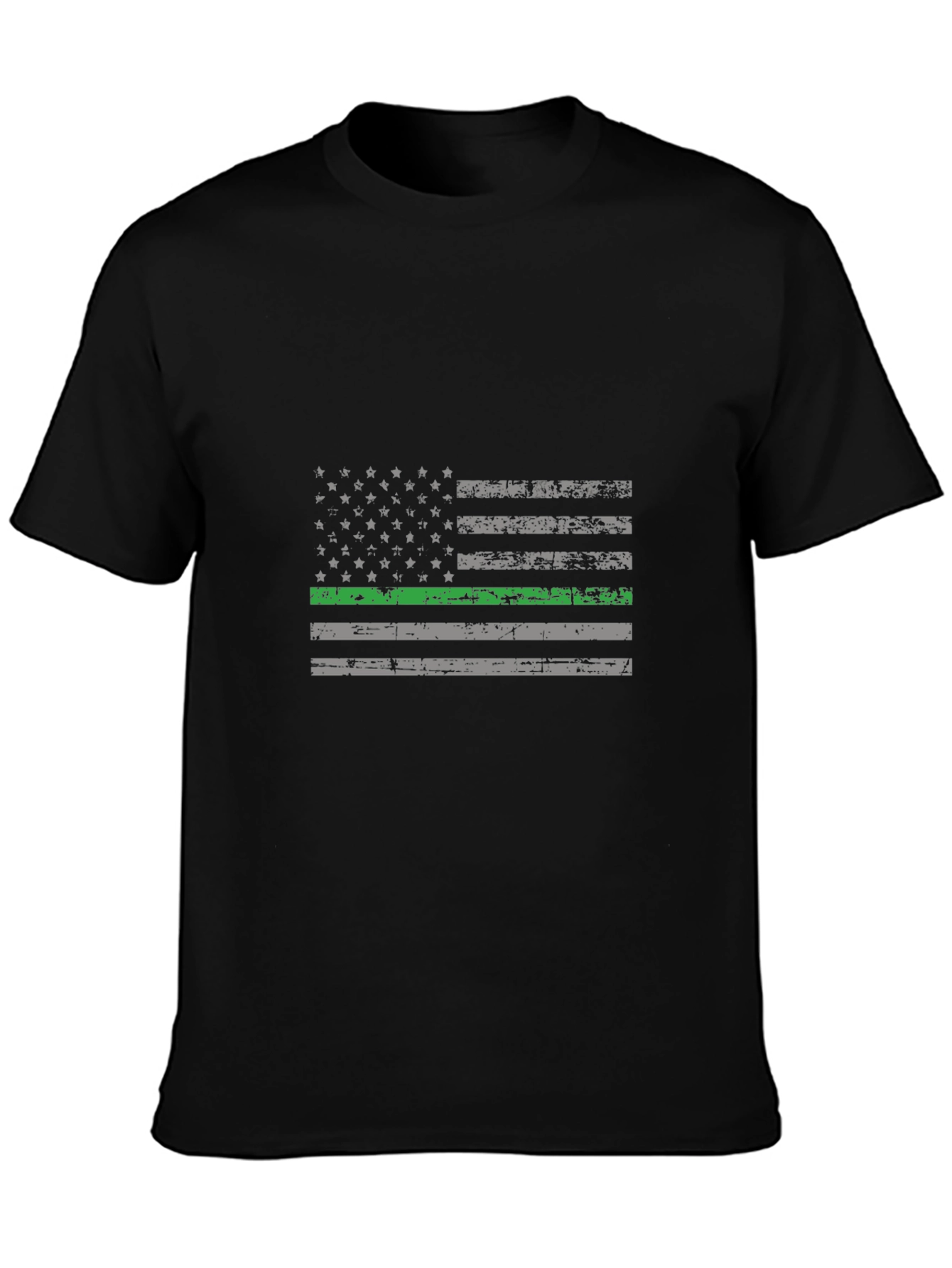 Thin Green Line Flag Graphic Tee