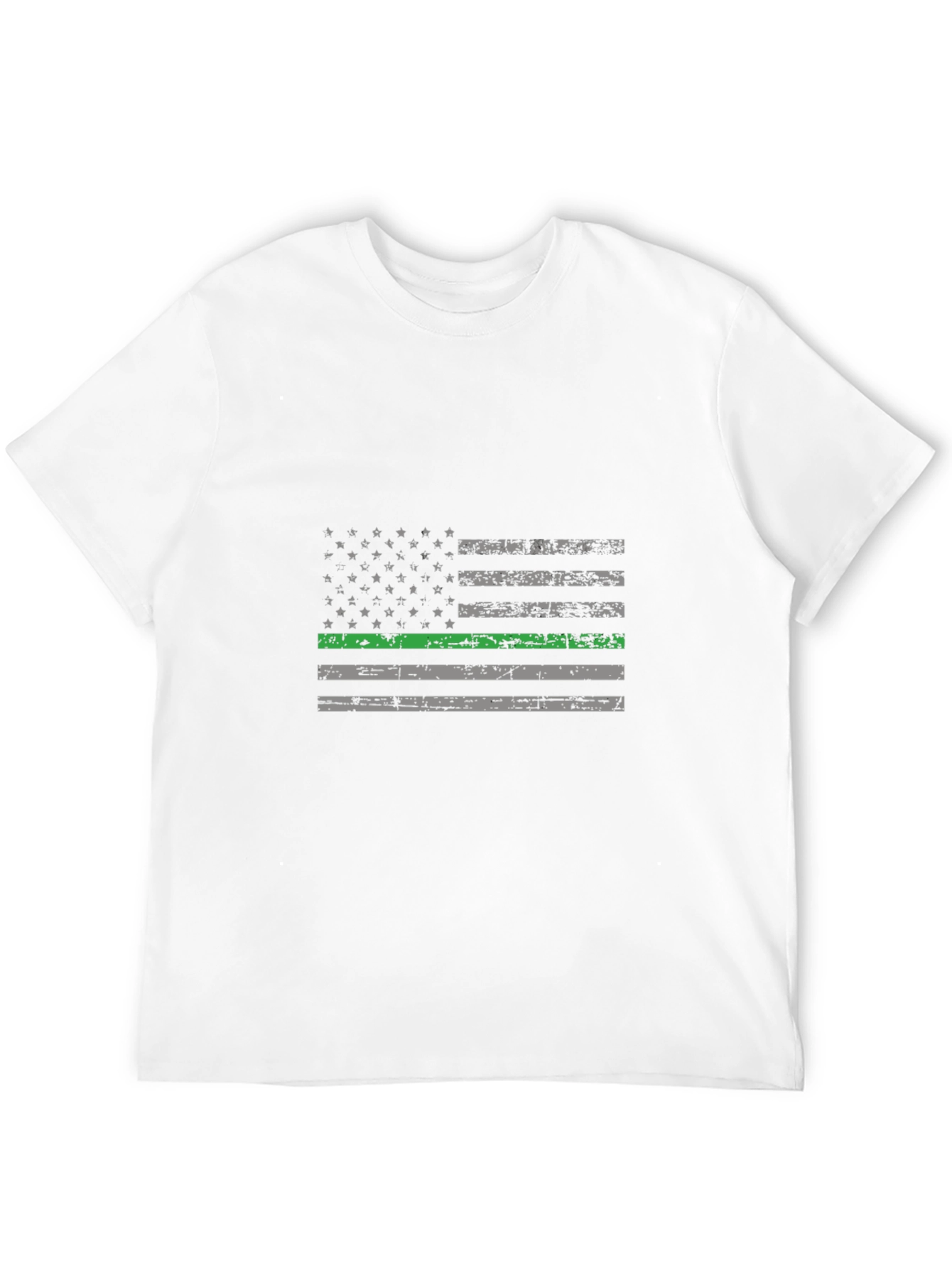 Thin Green Line Flag Graphic Tee