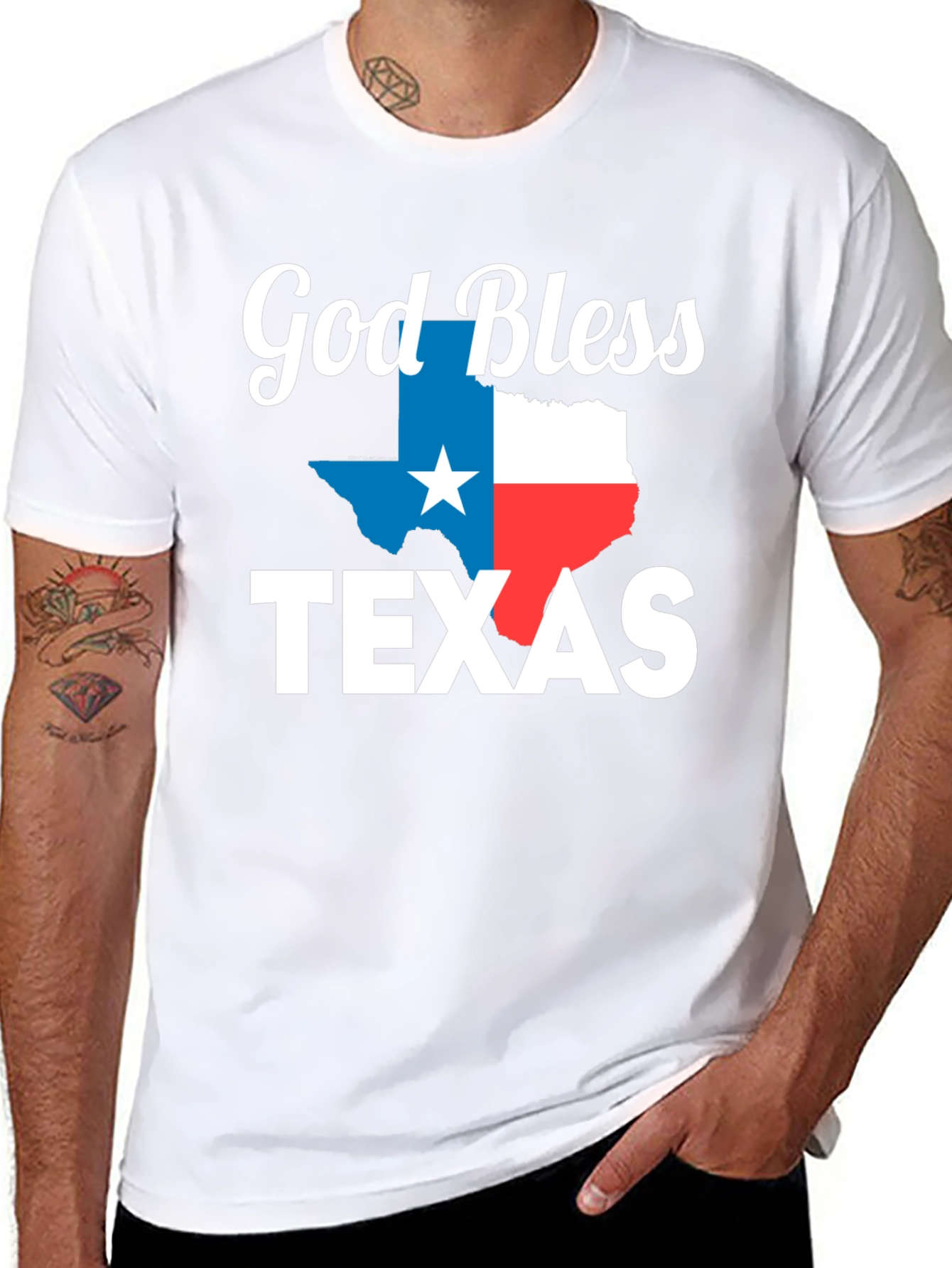 God Bless Texas T-Shirt - Patriotic Pride