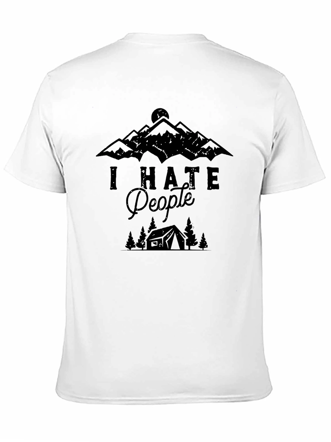 I Hate People Camping T-Shirt - Mountain Graphic Tee