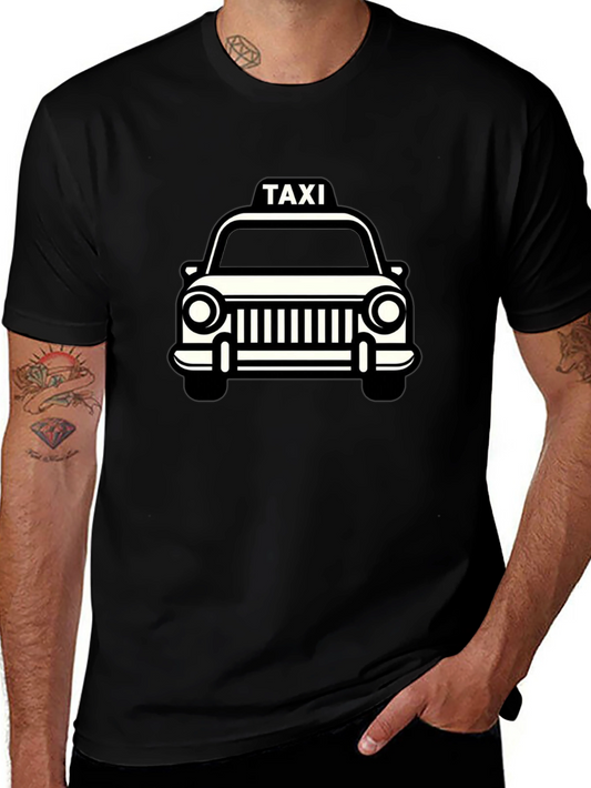 Taxi Graphic Black T-Shirt