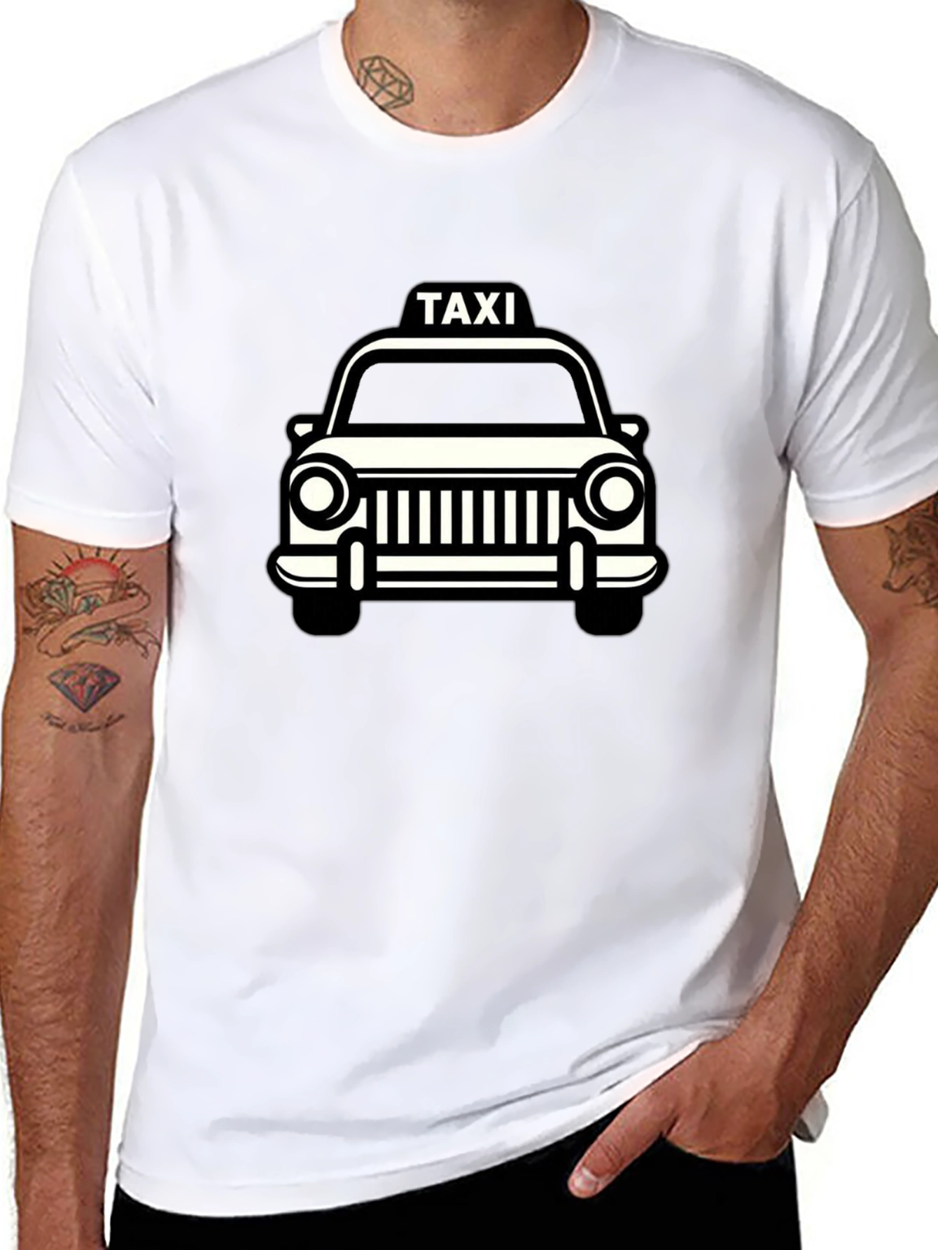 Taxi Graphic Black T-Shirt