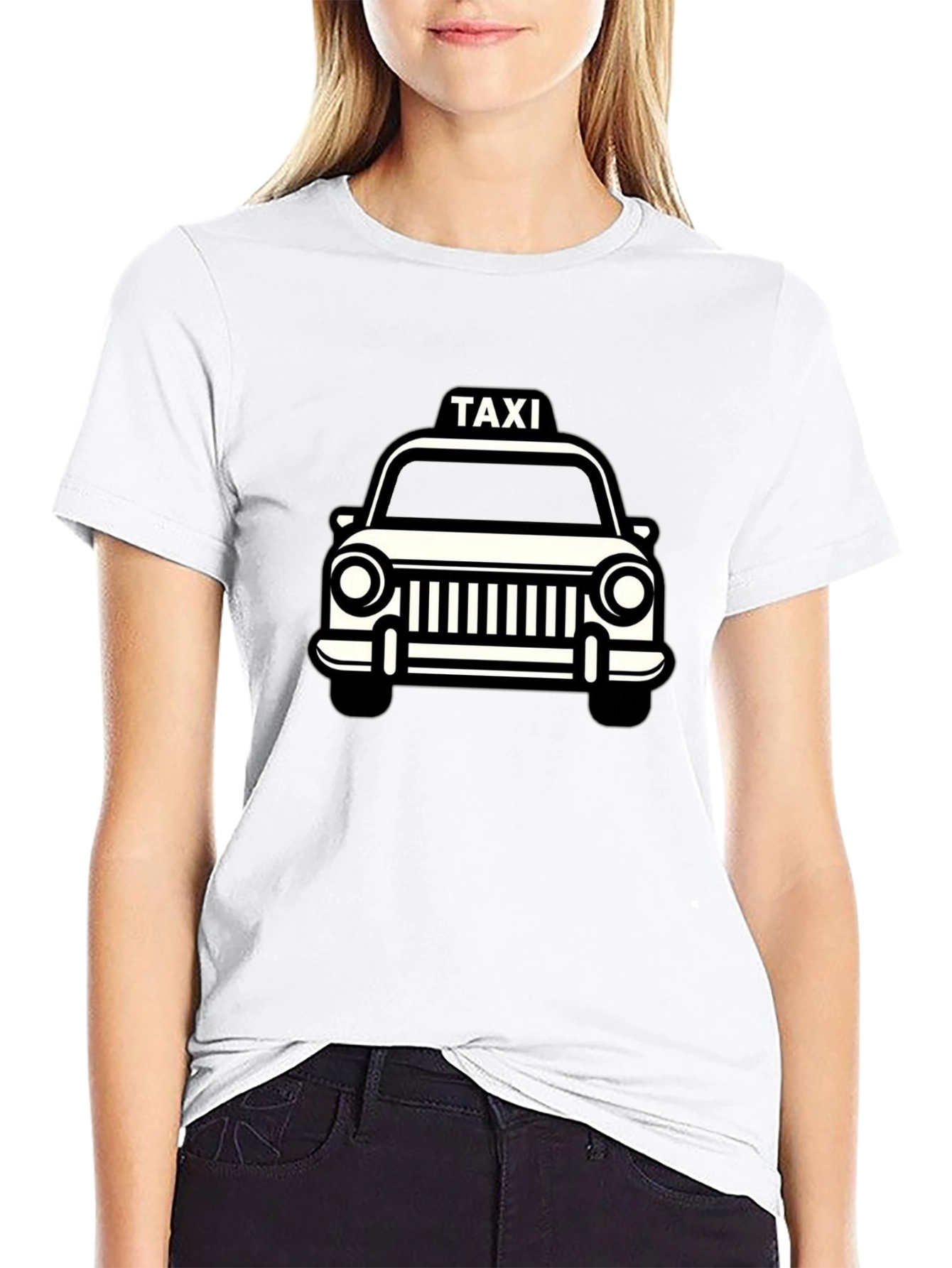Taxi Graphic Black T-Shirt