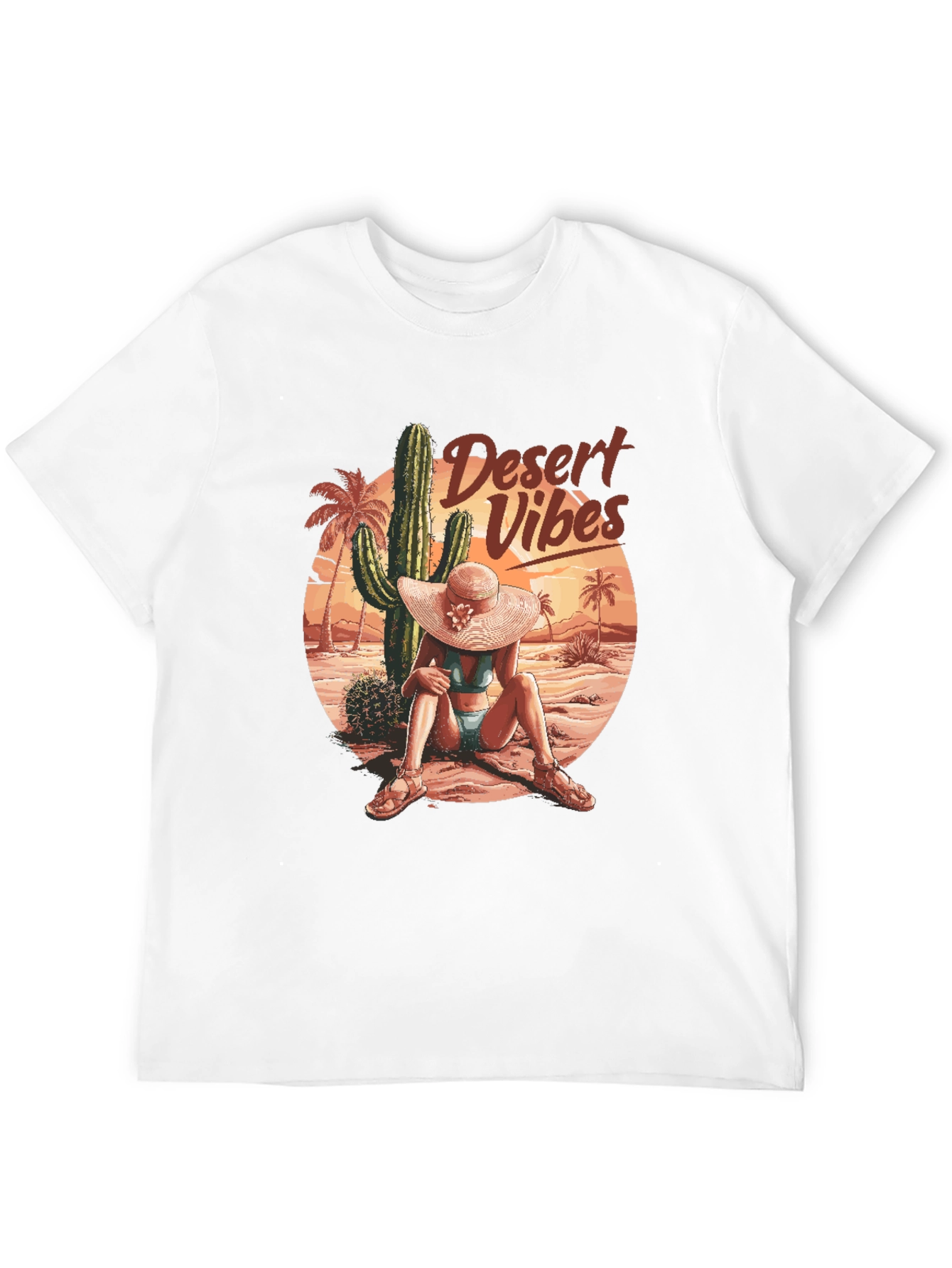 Desert Vibes Graphic Tee - Mens Black T-Shirt