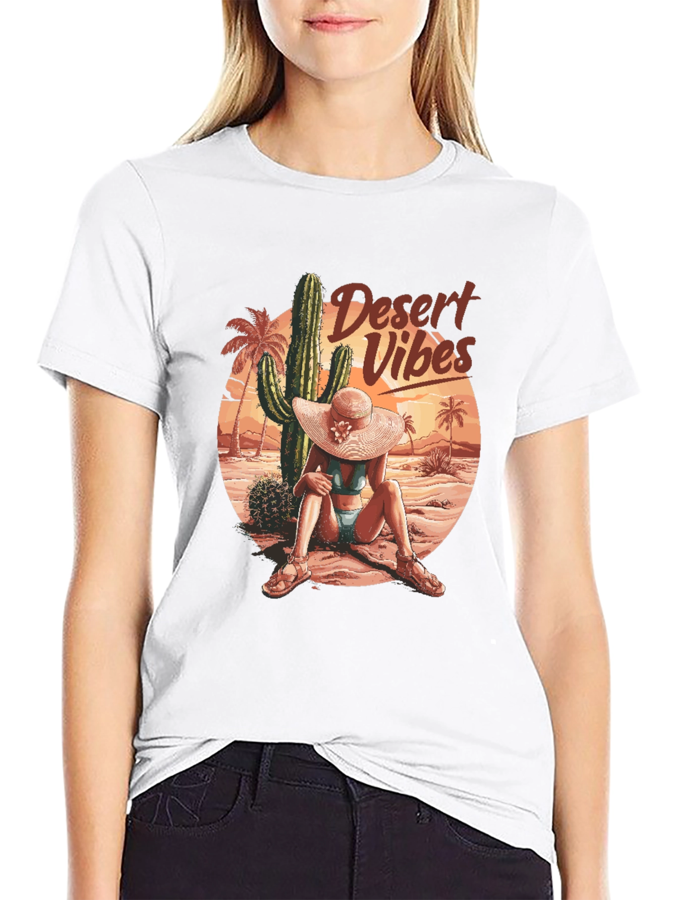 Desert Vibes Graphic Tee - Mens Black T-Shirt